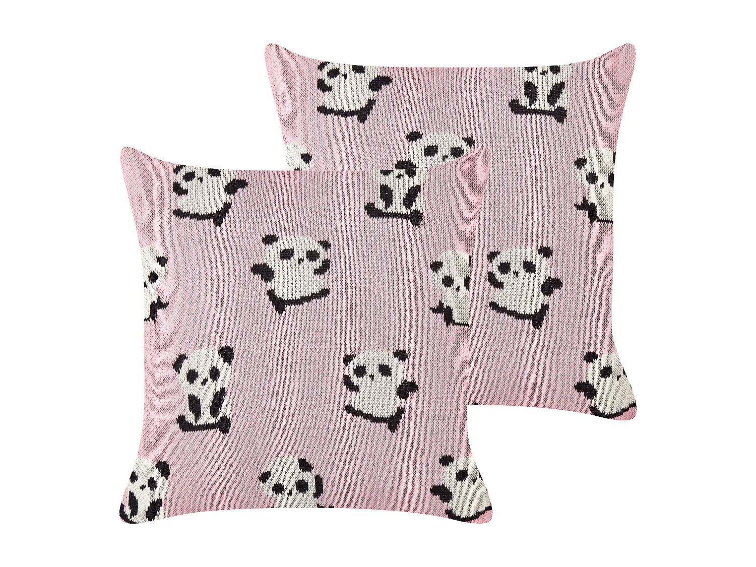 Lot de 2 coussins décoratifs TALOKAN Coton 45 x 45 cm Rose