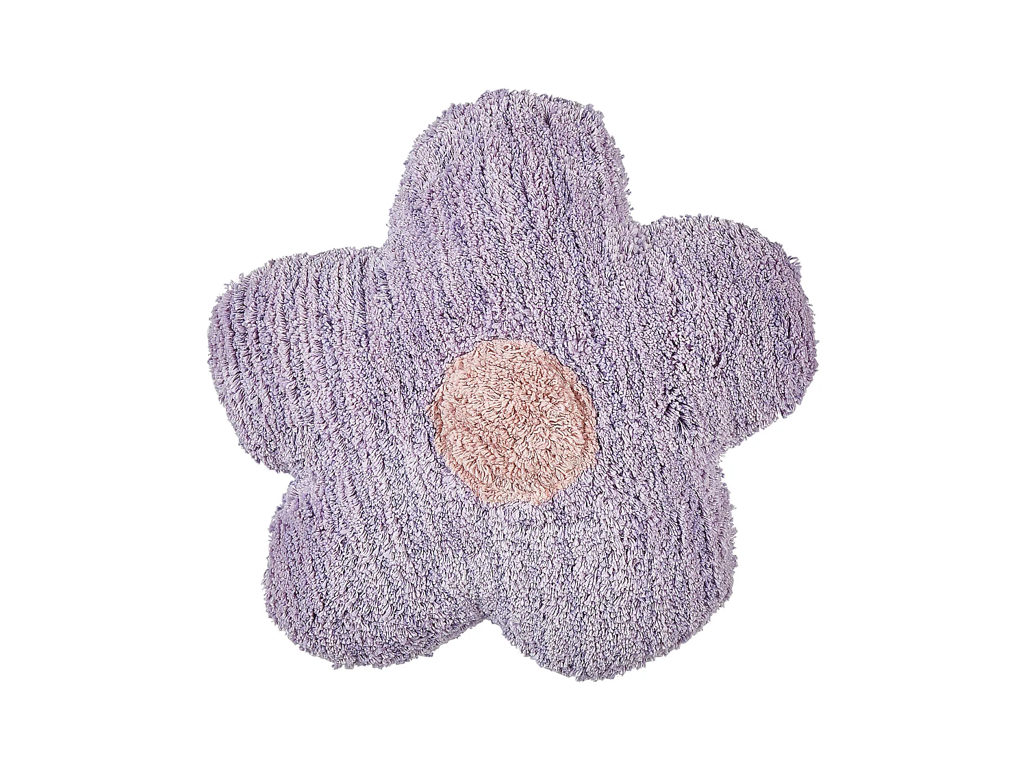 Dekokissen Baumwolle Blumenform violett 30 x 30 cm 2er Set SORREL