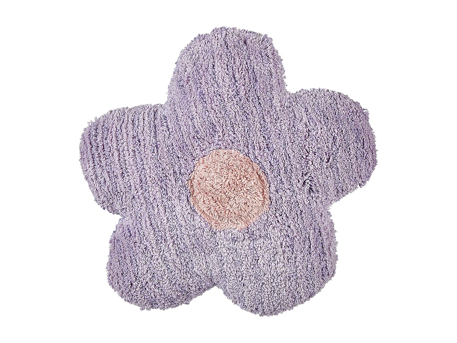 Sierkussen set van 2 bloemenvorm violet 30 x 30 cm SORREL