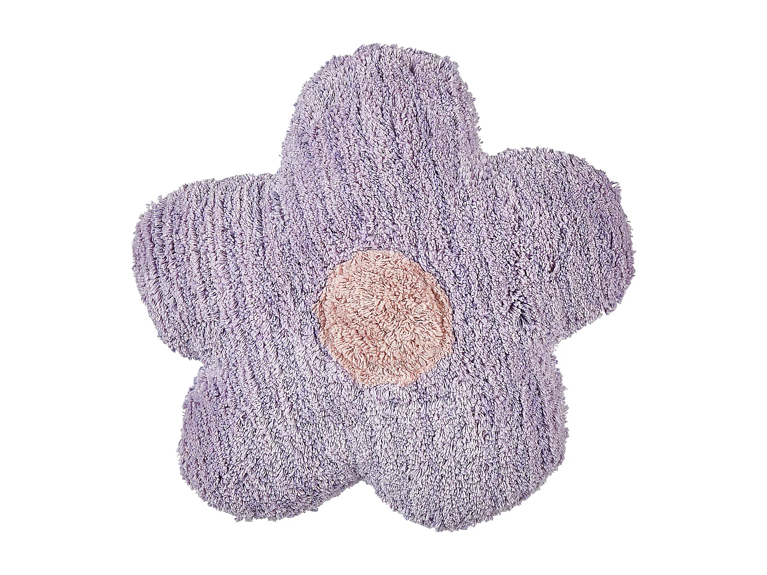 Set of 2 Decorative Cushions SORREL Cotton 30 x 30 cm Violet Flower