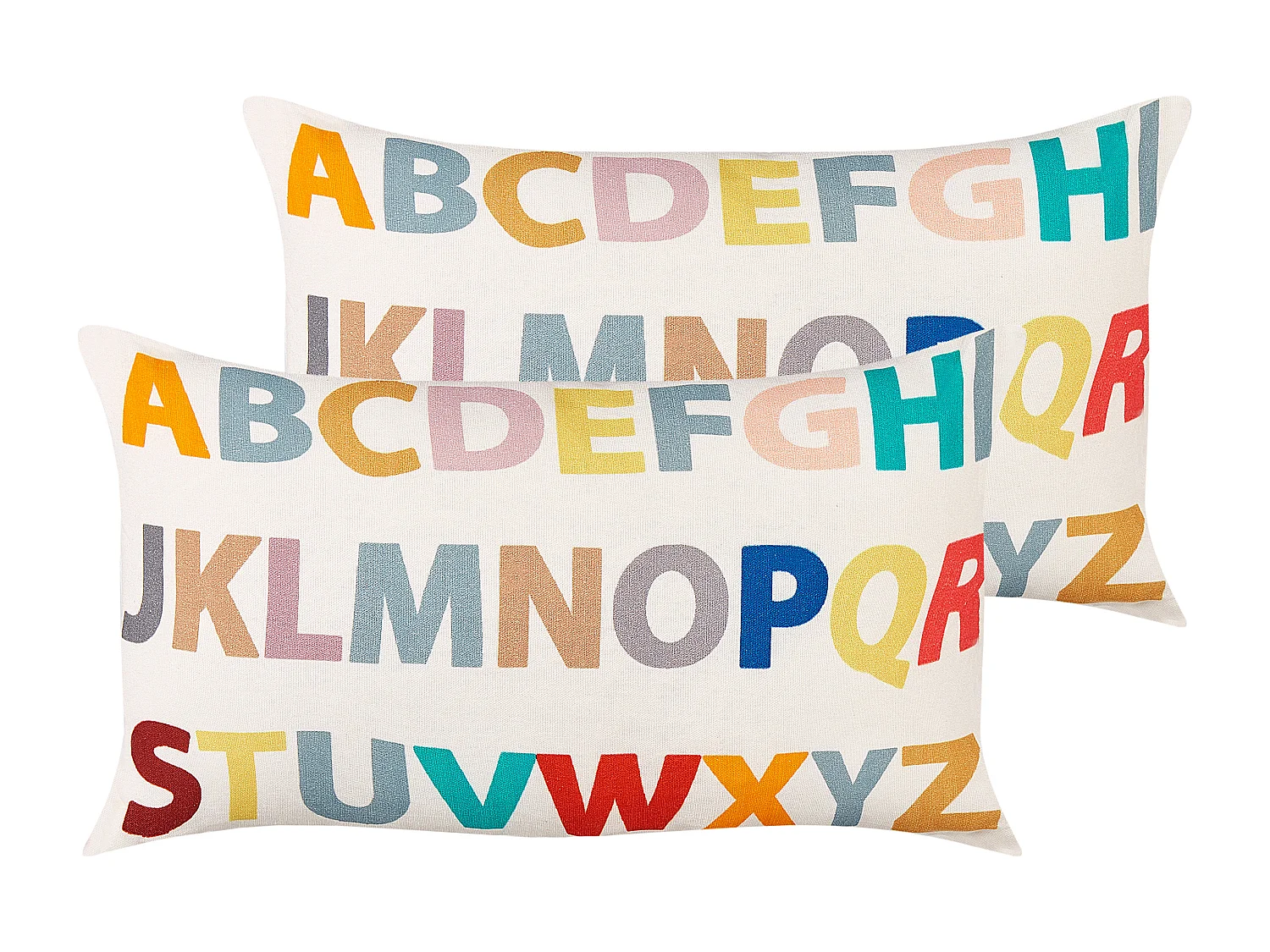 Lot de 2 coussins décoratifs ASARUM Coton 30 x 50 cm Multicolore