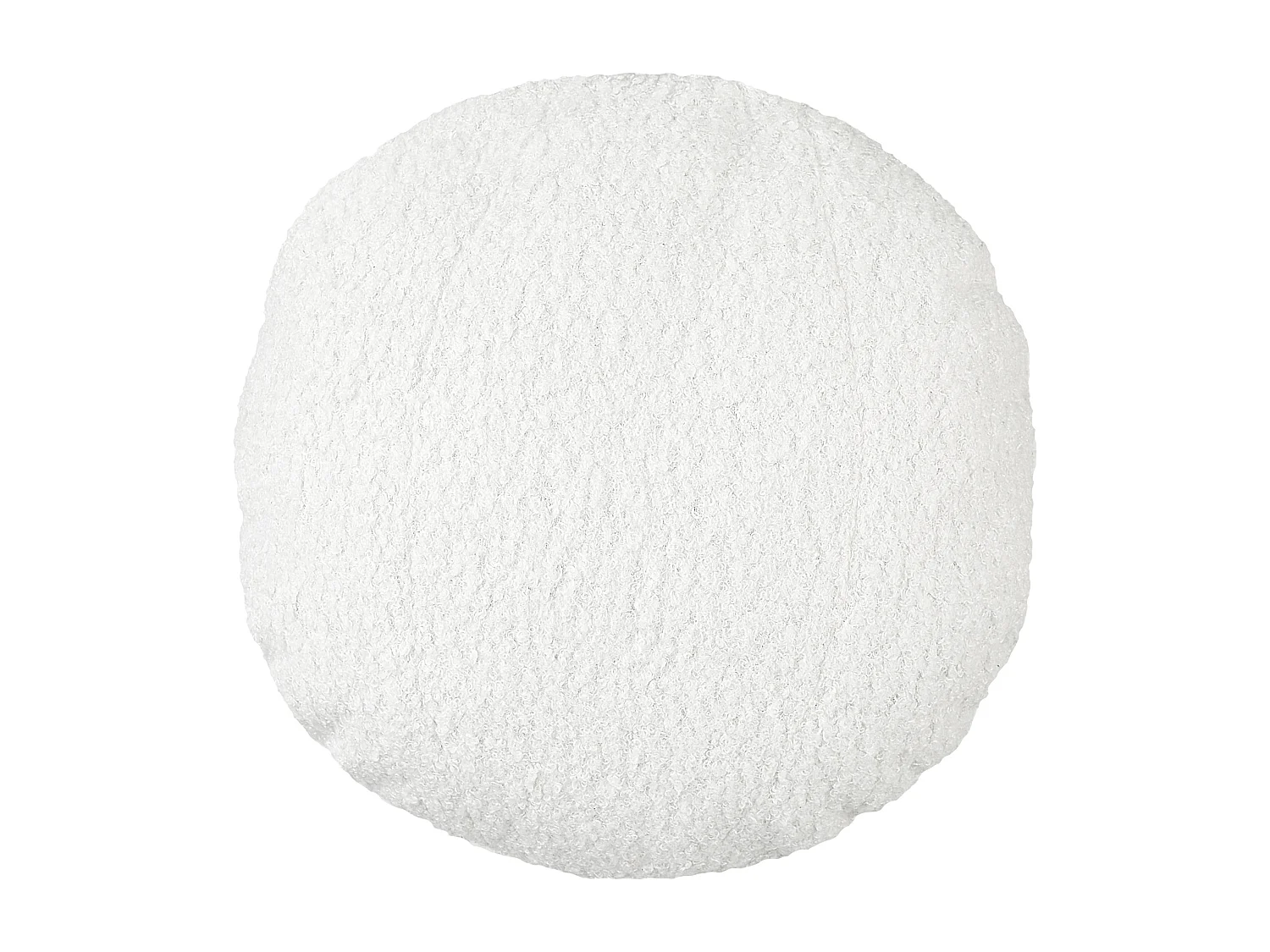 Conjunto de 2 almofadas decorativas RUTABAGA Bouclé 30 x 30 cm Branco Sólido