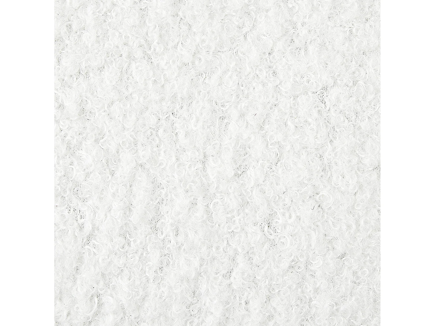 Conjunto de 2 almofadas decorativas RUTABAGA Bouclé 30 x 30 cm Branco Sólido