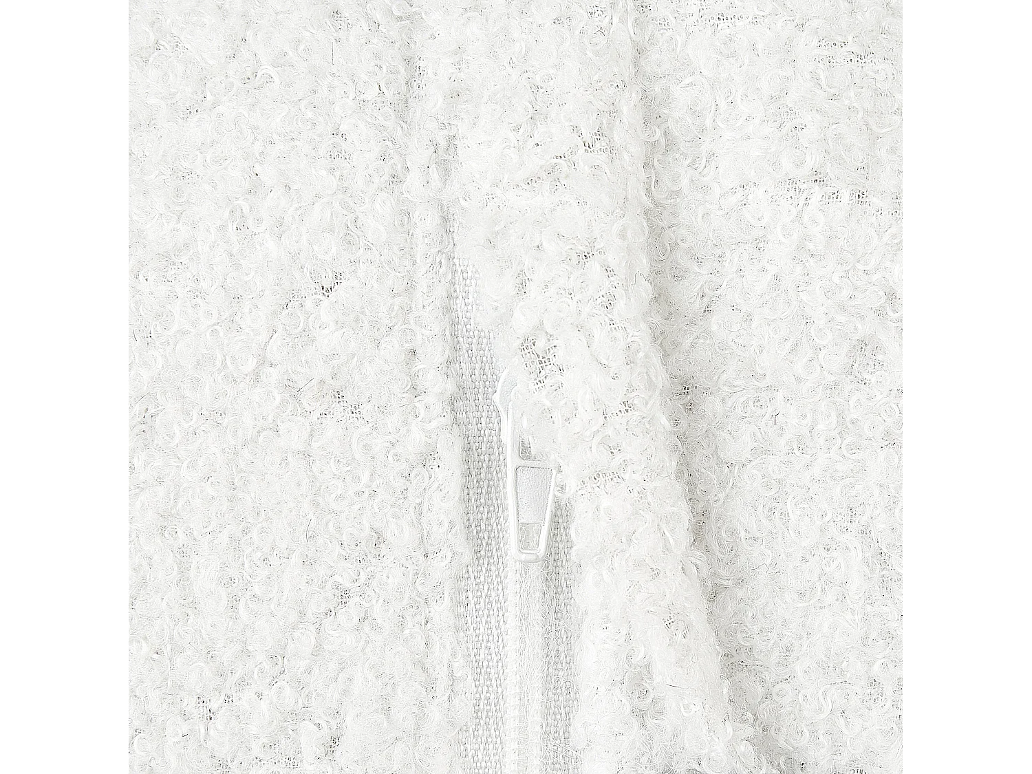 Set di 2 cuscini RUTABAGA Bouclé 30 x 30 cm Bianco Tinta unita