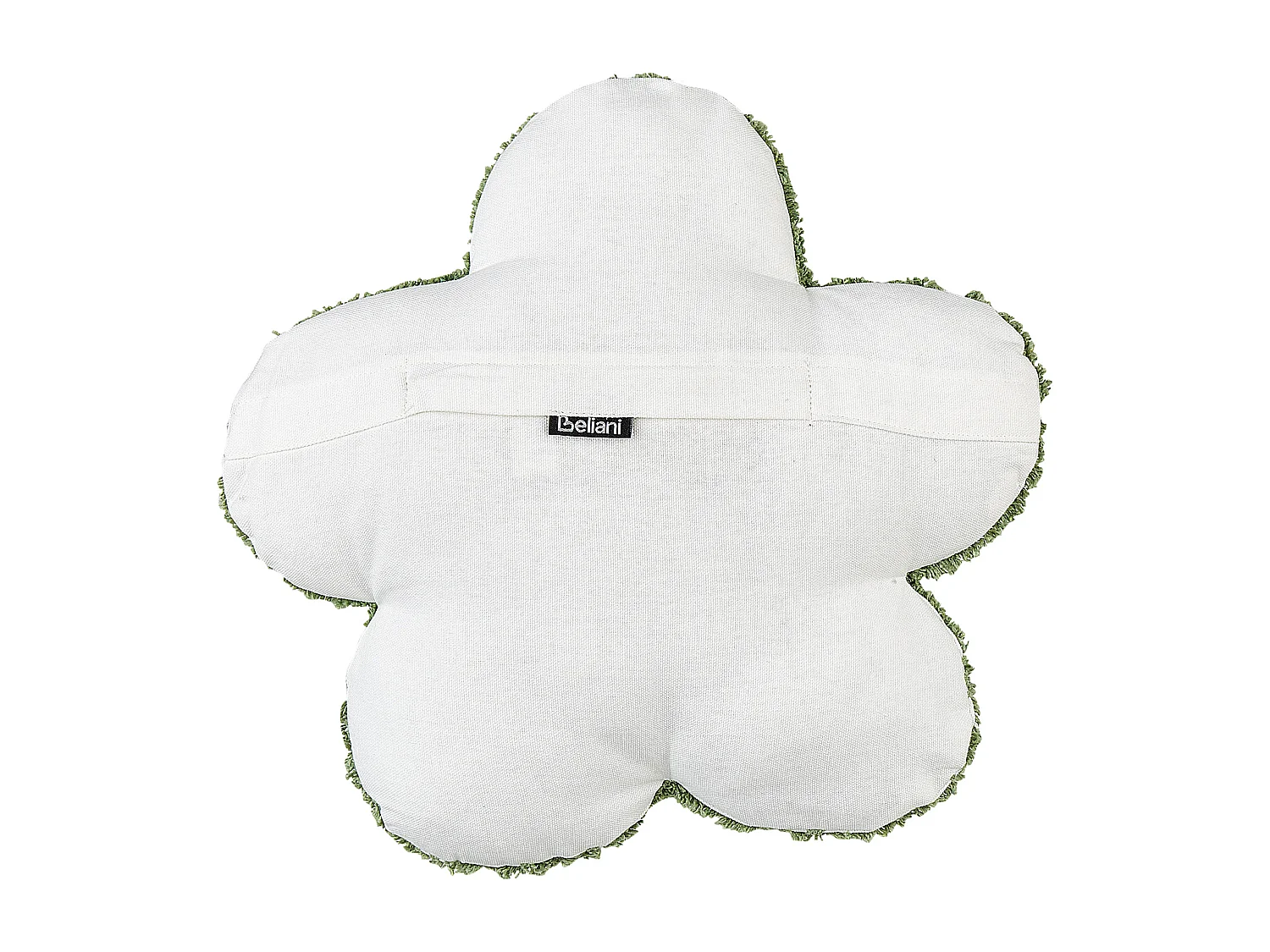 Dekokissen 2er Set Baumwolle grün 30 x 30 cm Blumenform für Kinderzimmer Sorrel