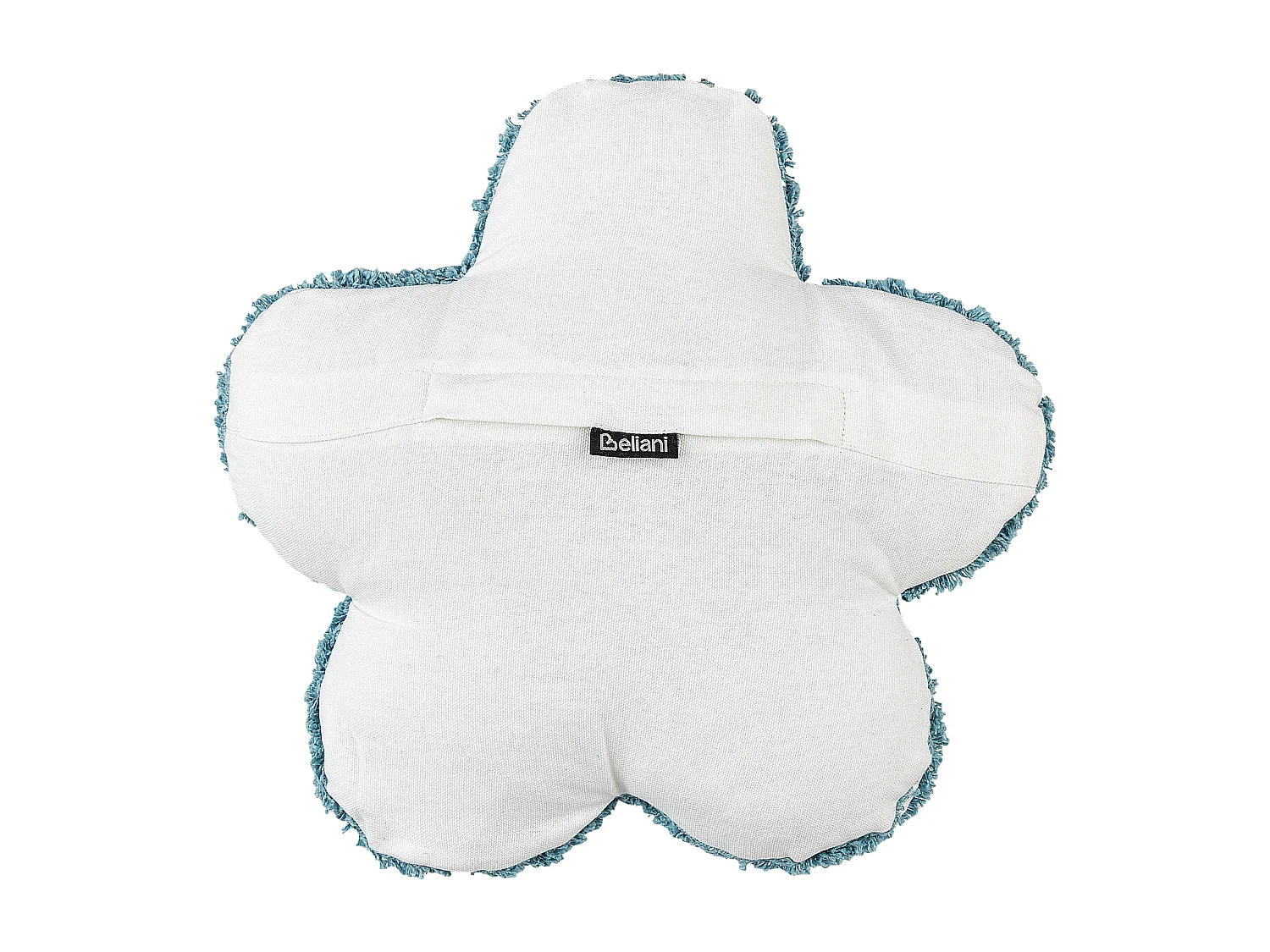 Dekokissen 2er Set Baumwolle blau 30 x 30 cm Blumenform für Kinderzimmer Sorrel