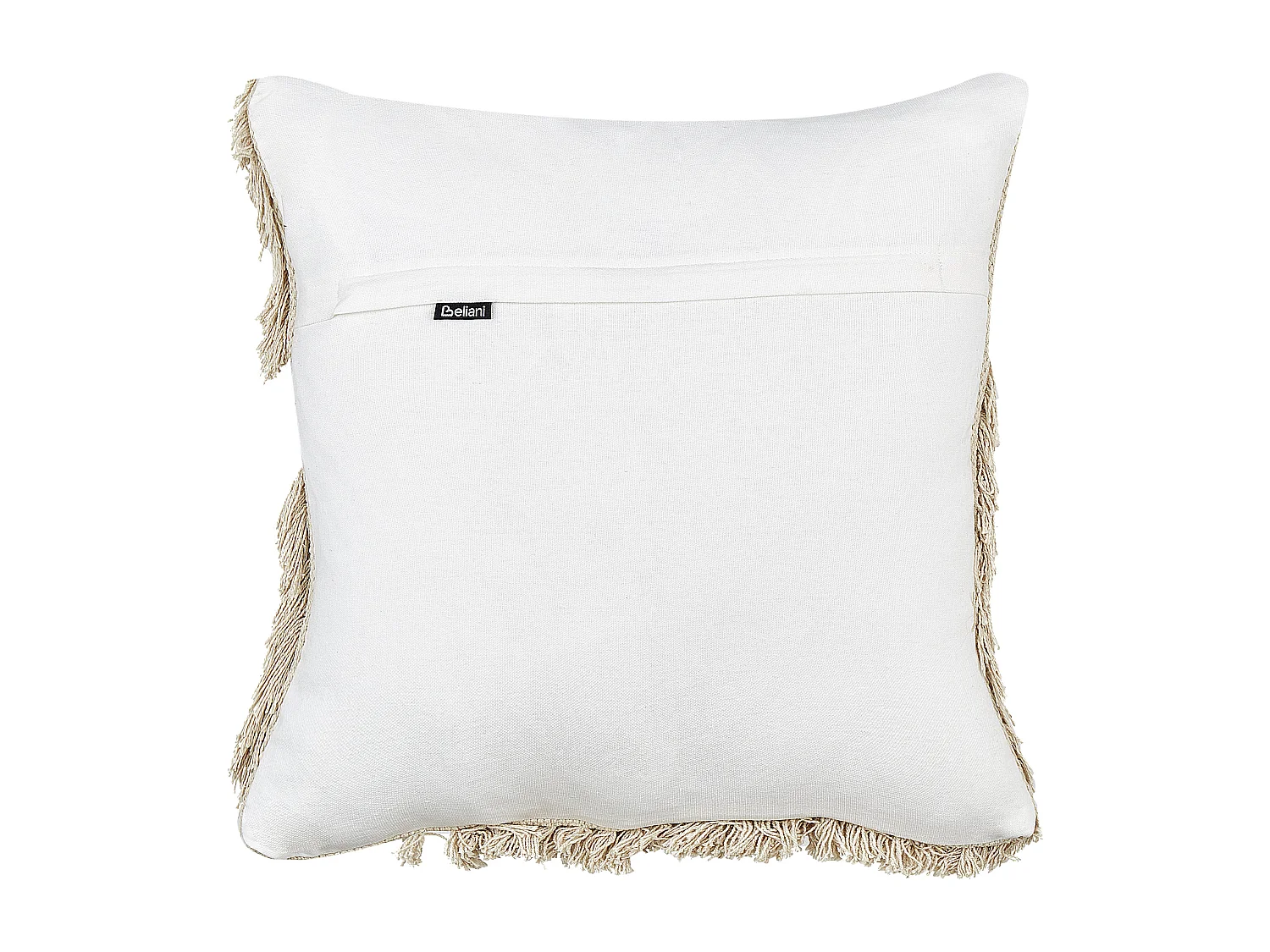 Conjunto de 2 cojines decorativos SOURWOOD Algodón 45 x 45 cm Beige Patrón geométrico