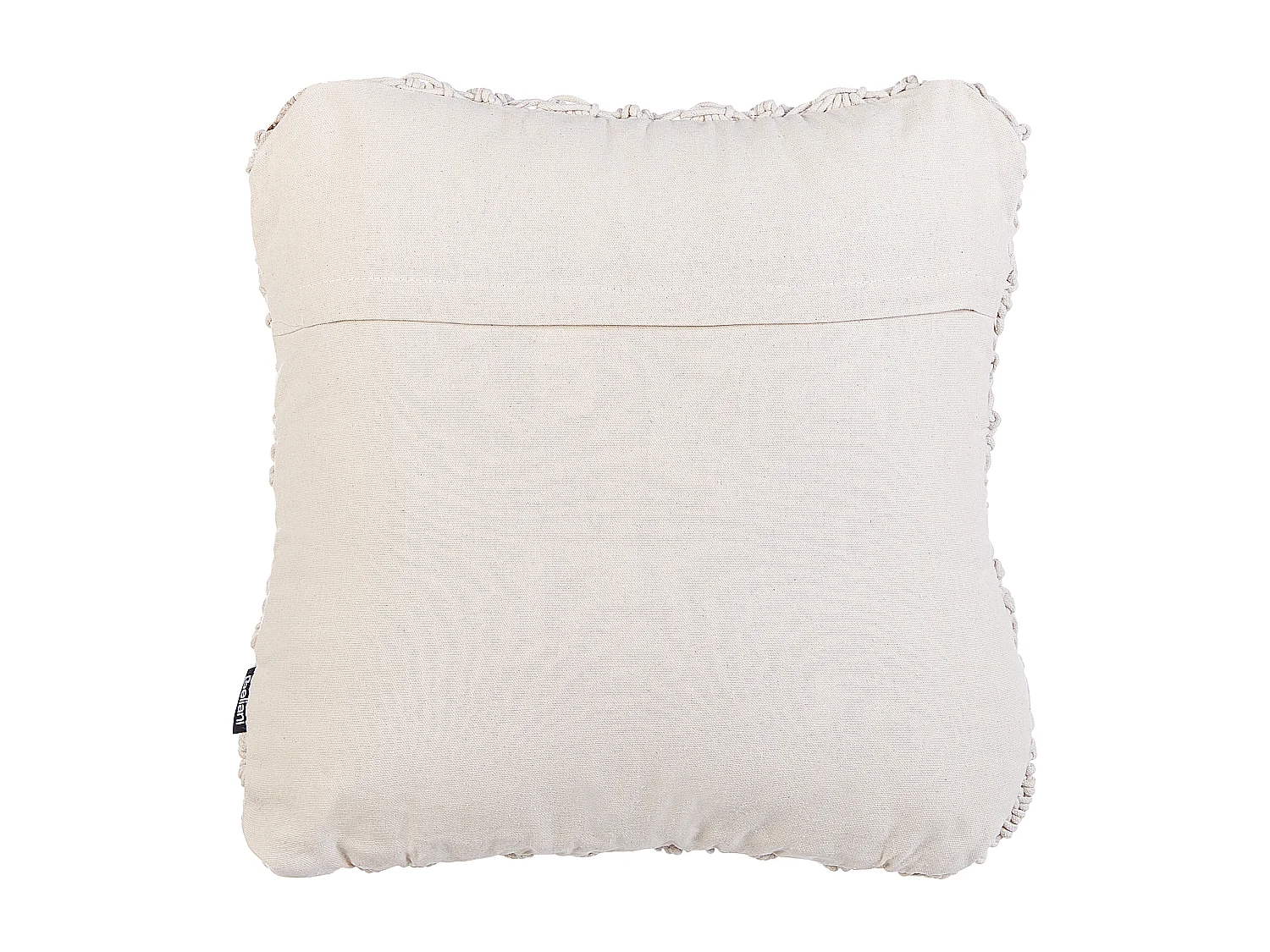 Dekokissen 2er Set KIZKALESI Baumwolle 45 x 45 cm Hellbeige Geometrisches Muster