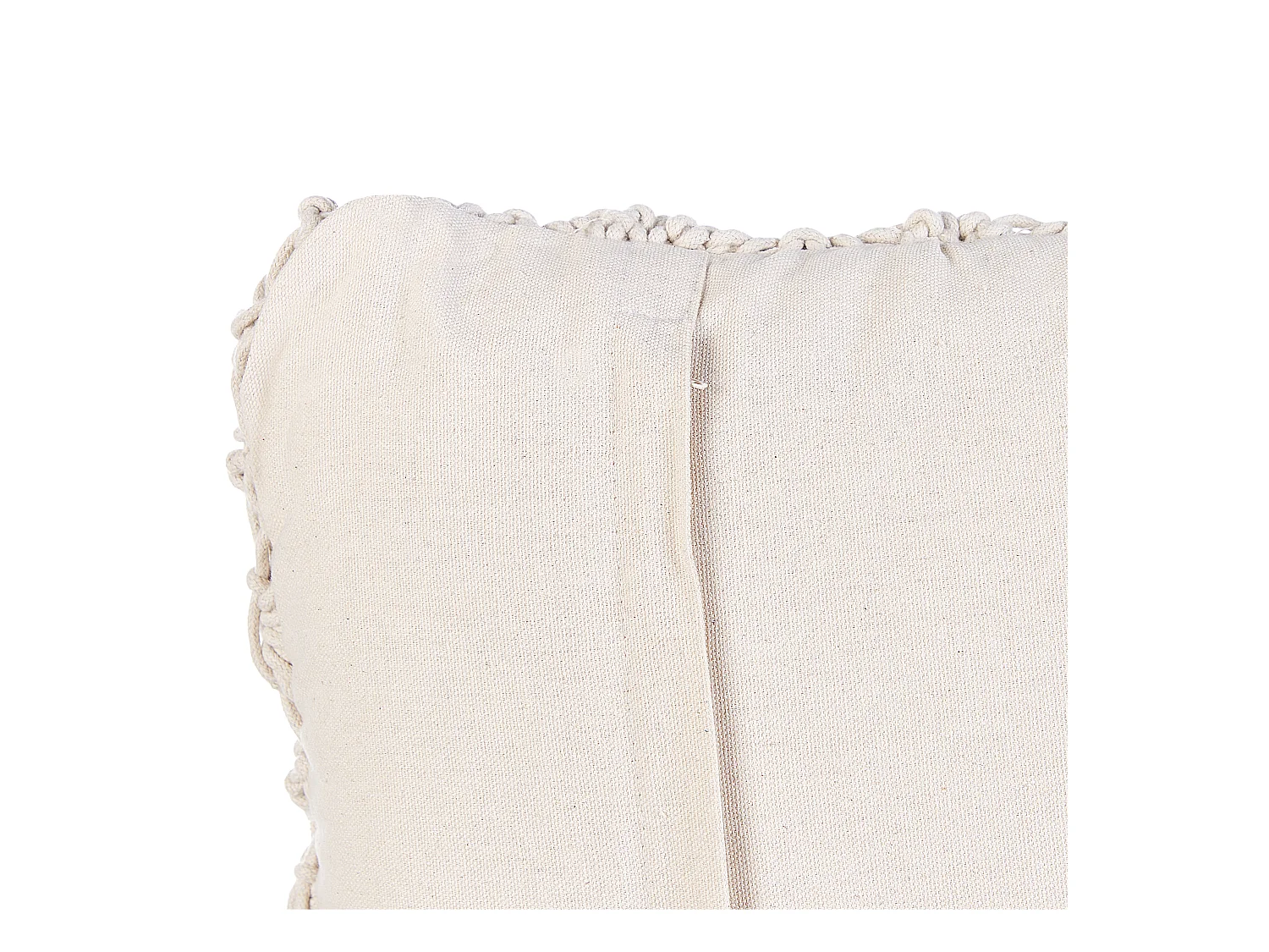 Dekokissen 2er Set KIZKALESI Baumwolle 45 x 45 cm Hellbeige Geometrisches Muster