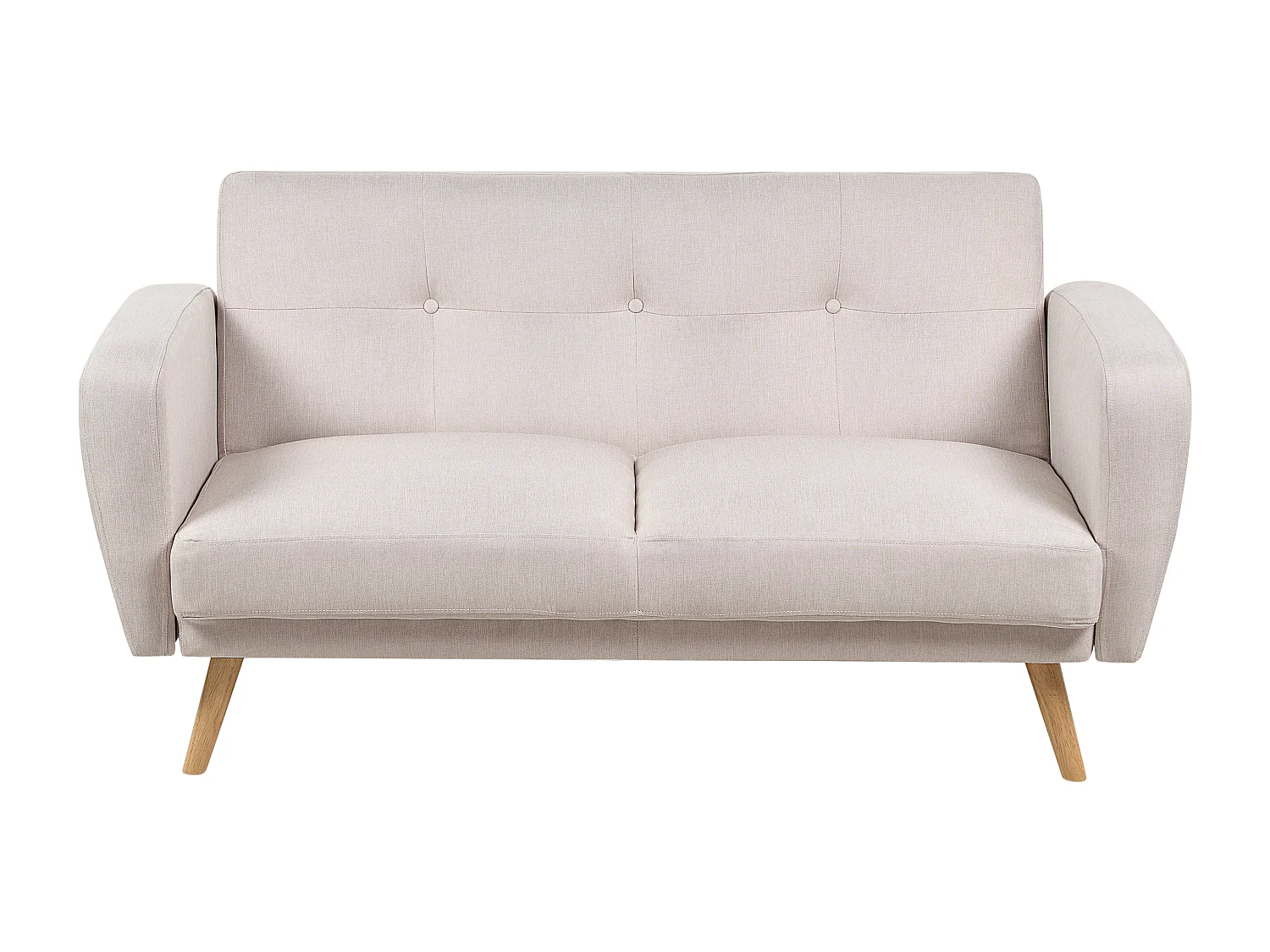 Slaapbank FLORLI Stof Lichtbeige 2-zitter
