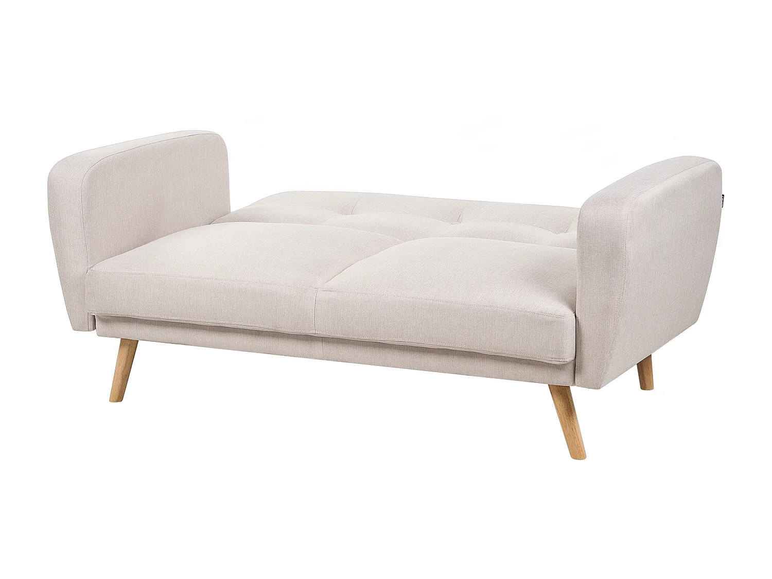 Slaapbank FLORLI Stof Lichtbeige 2-zitter