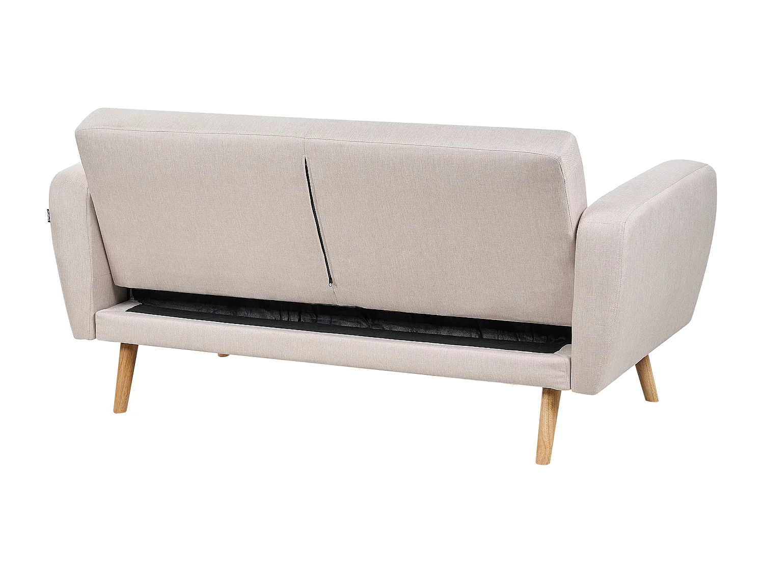 Slaapbank FLORLI Stof Lichtbeige 2-zitter
