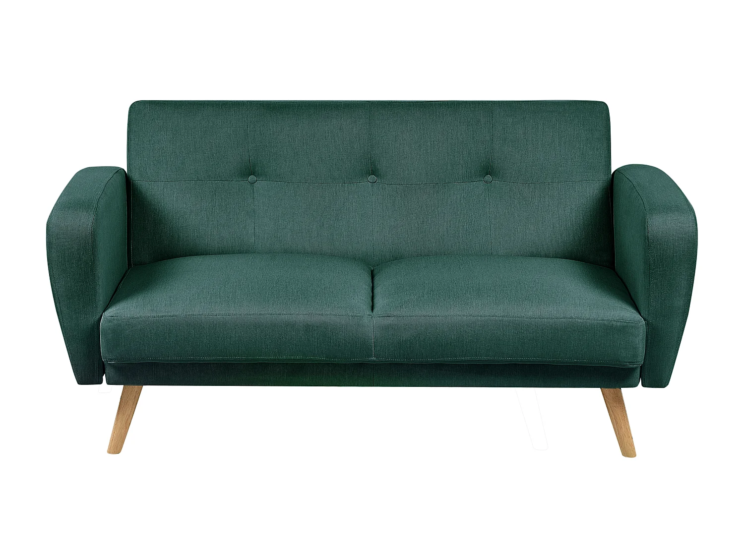 Canapé-lit 2 places FLORLI Tissu Vert foncé