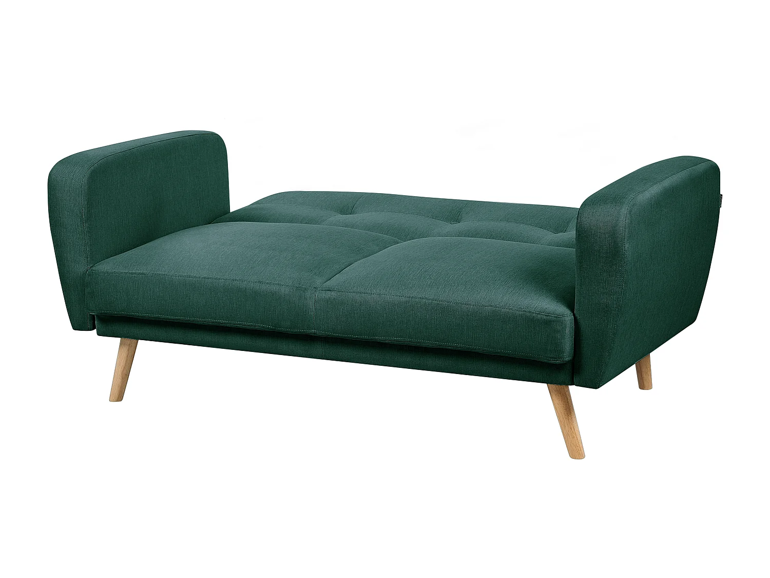 Canapé-lit 2 places FLORLI Tissu Vert foncé