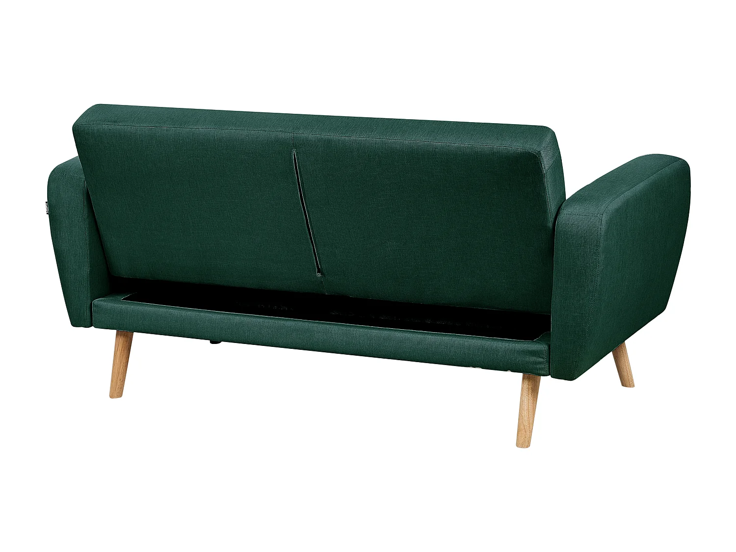 Canapé-lit 2 places FLORLI Tissu Vert foncé