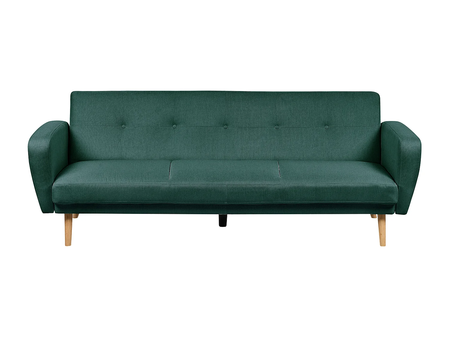 Canapé-lit 3 places FLORLI Tissu Vert foncé