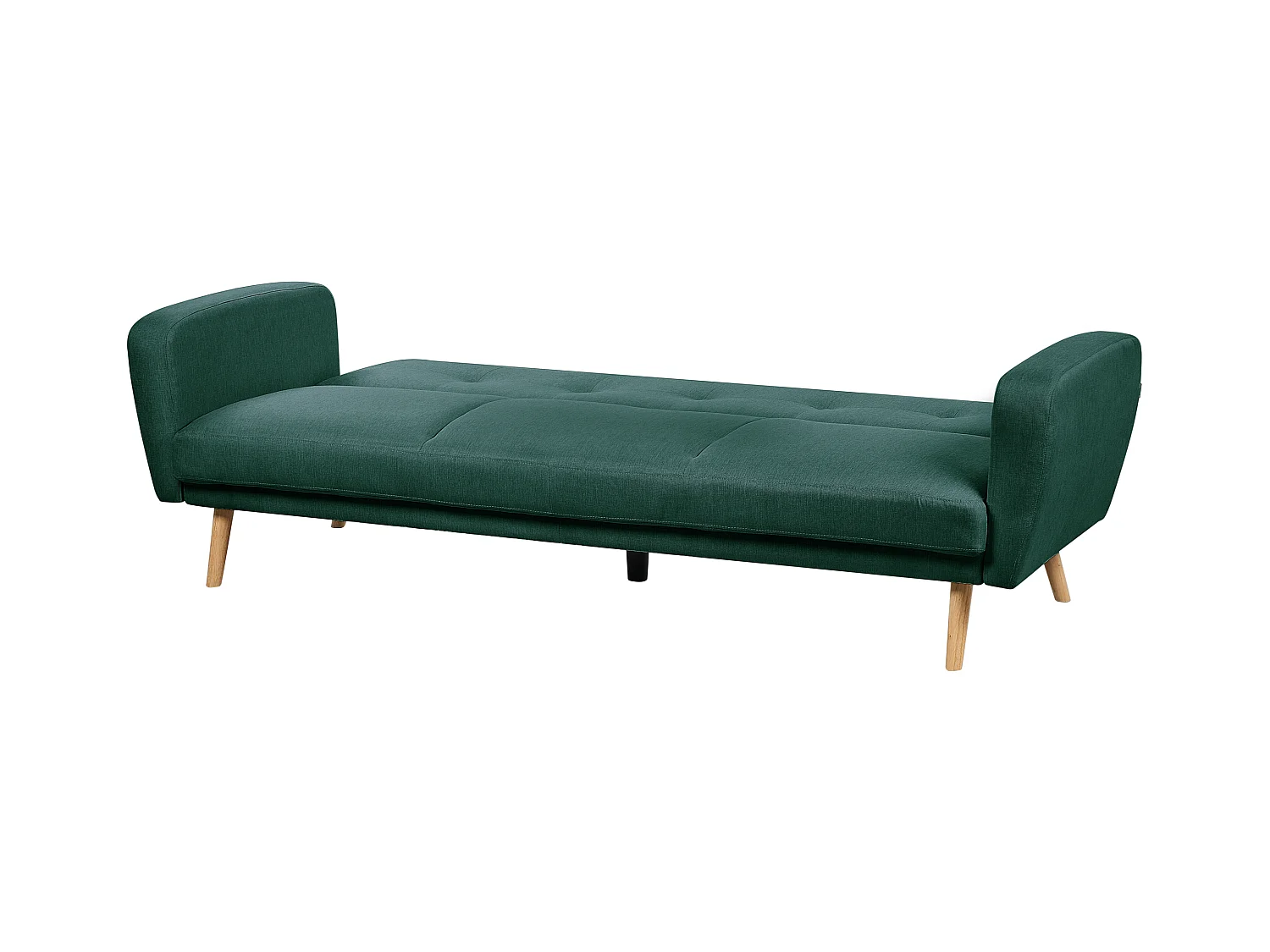 Divano letto FLORLI Tessuto Verde scuro 3 posti