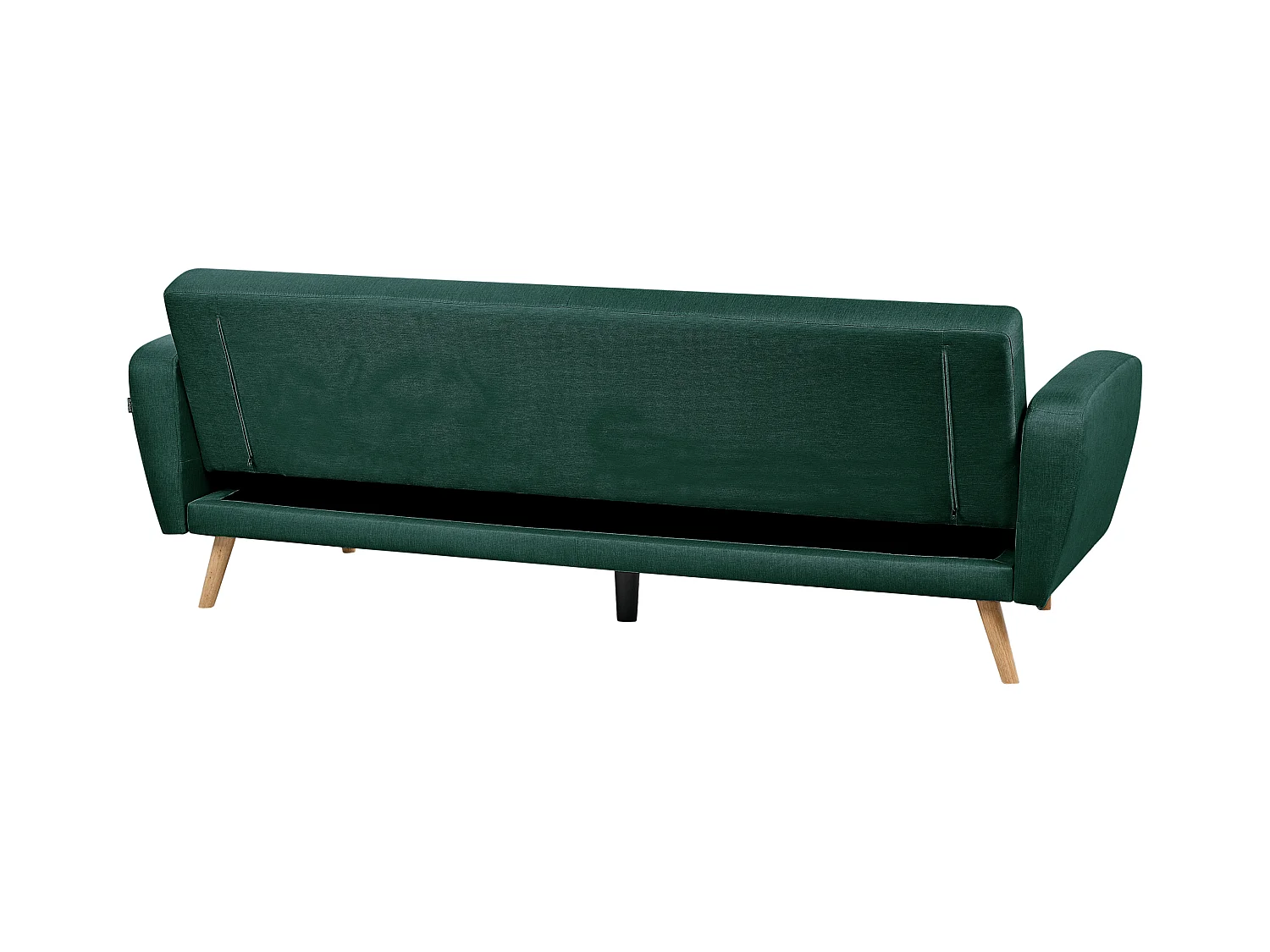 Divano letto FLORLI Tessuto Verde scuro 3 posti