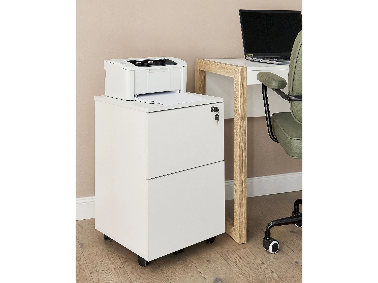 Meuble de rangement JOHNSON Blanc