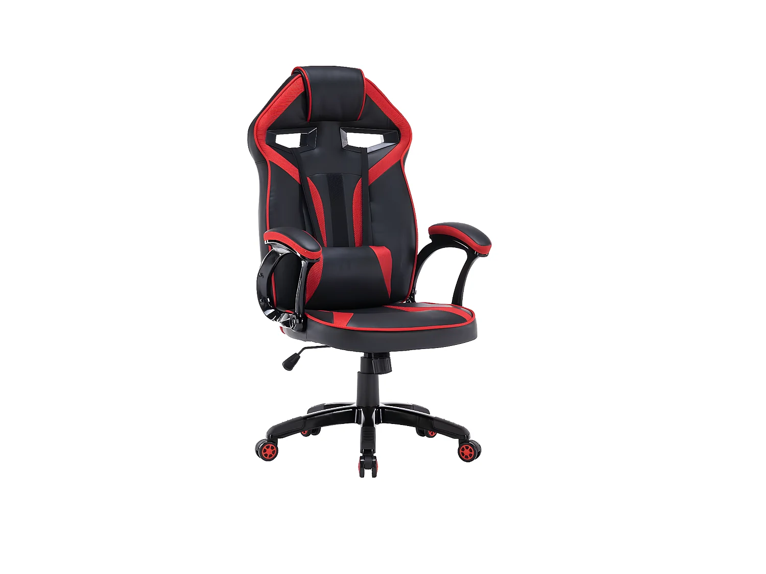 DREFT - Gamestoel moderne stijl tienerkamer - 120-130x66x67 - Zwart en rood