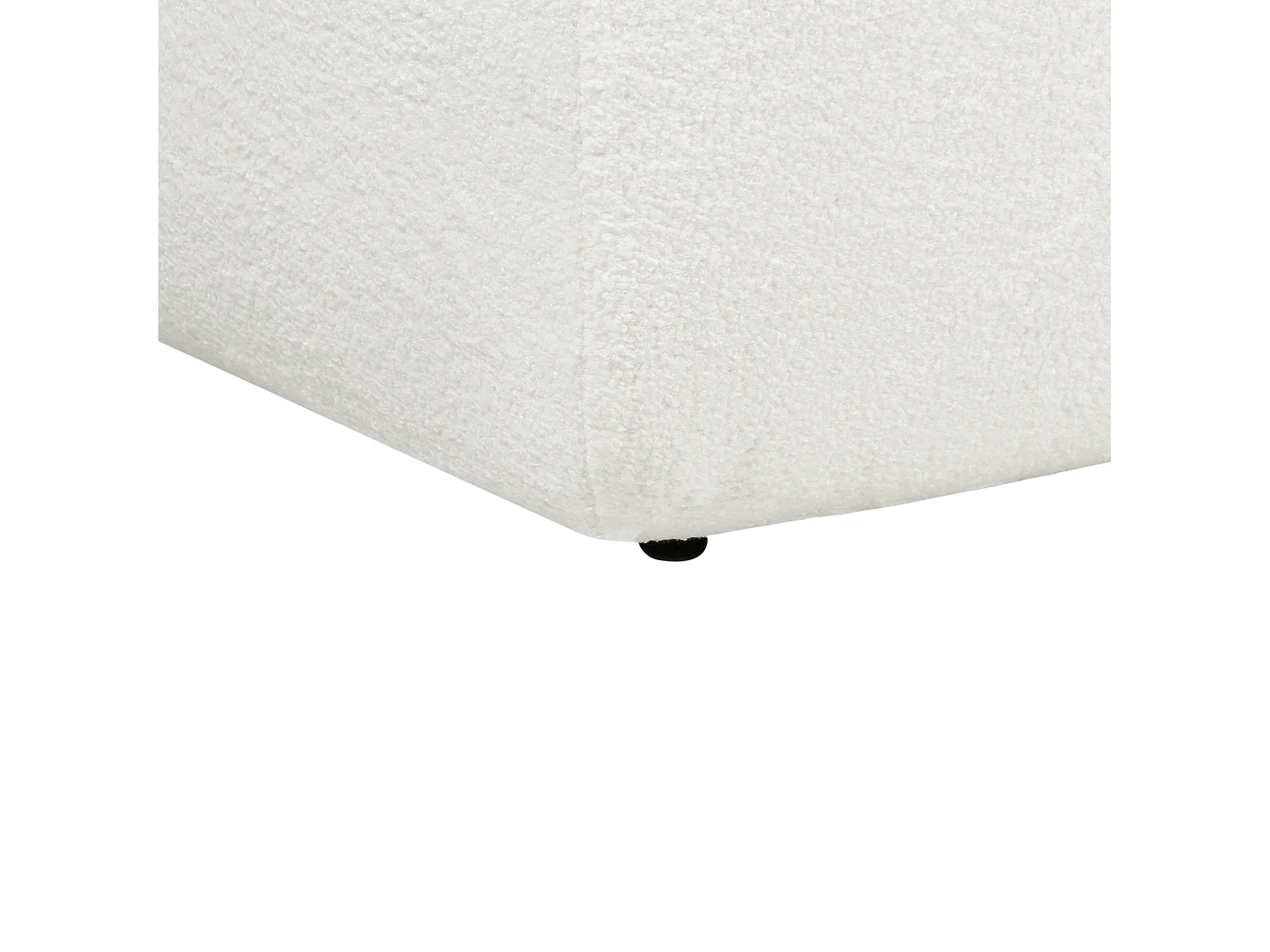 Sofá de canto SVANSELE Bouclé Branco creme 3 lugares à esquerda