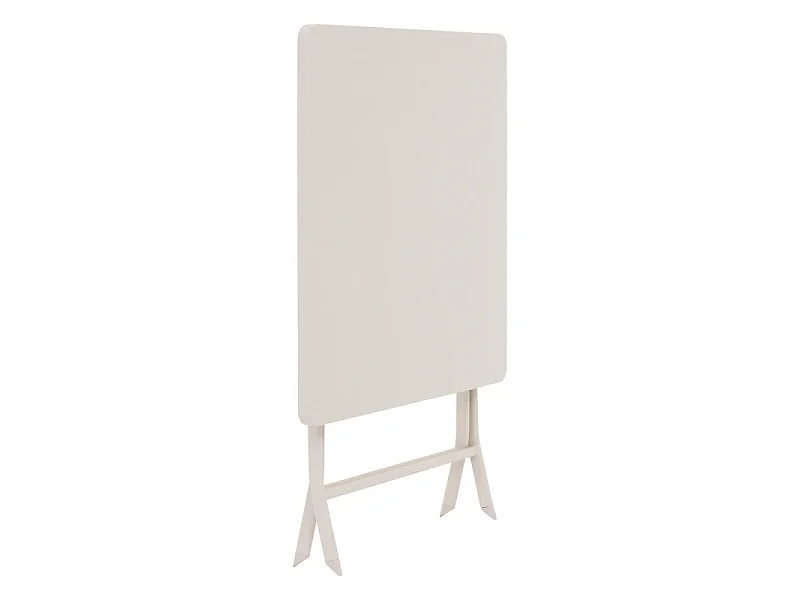 Mesa cuadrada exterior plegable Greensboro Beige