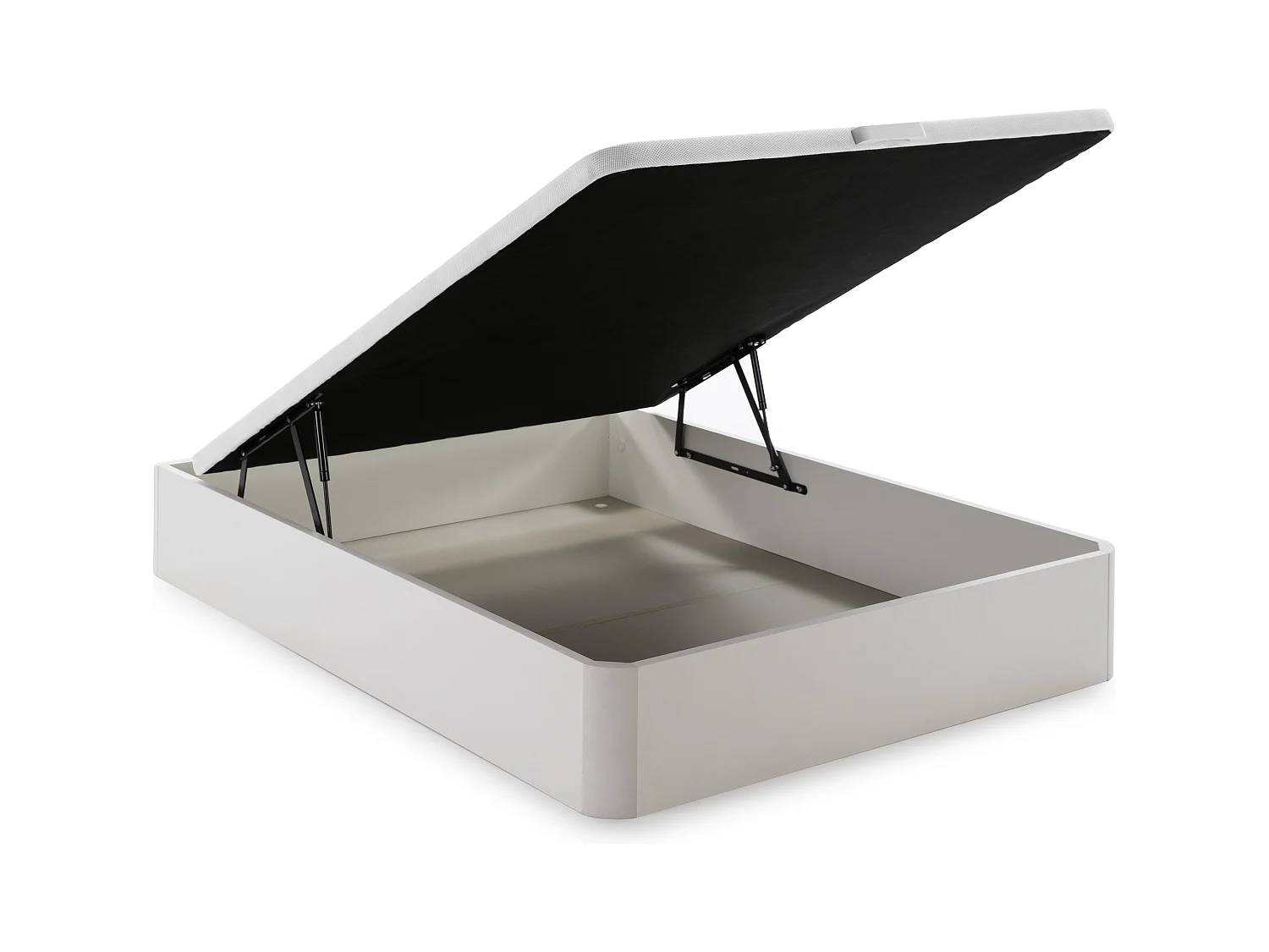 Ensemble 140 x 190 cm sommier coffre blanc + matelas hybride anti-feu ressorts ensachés 7 zones et mémoire de forme ép.29cm - SIVA de YSMÉE