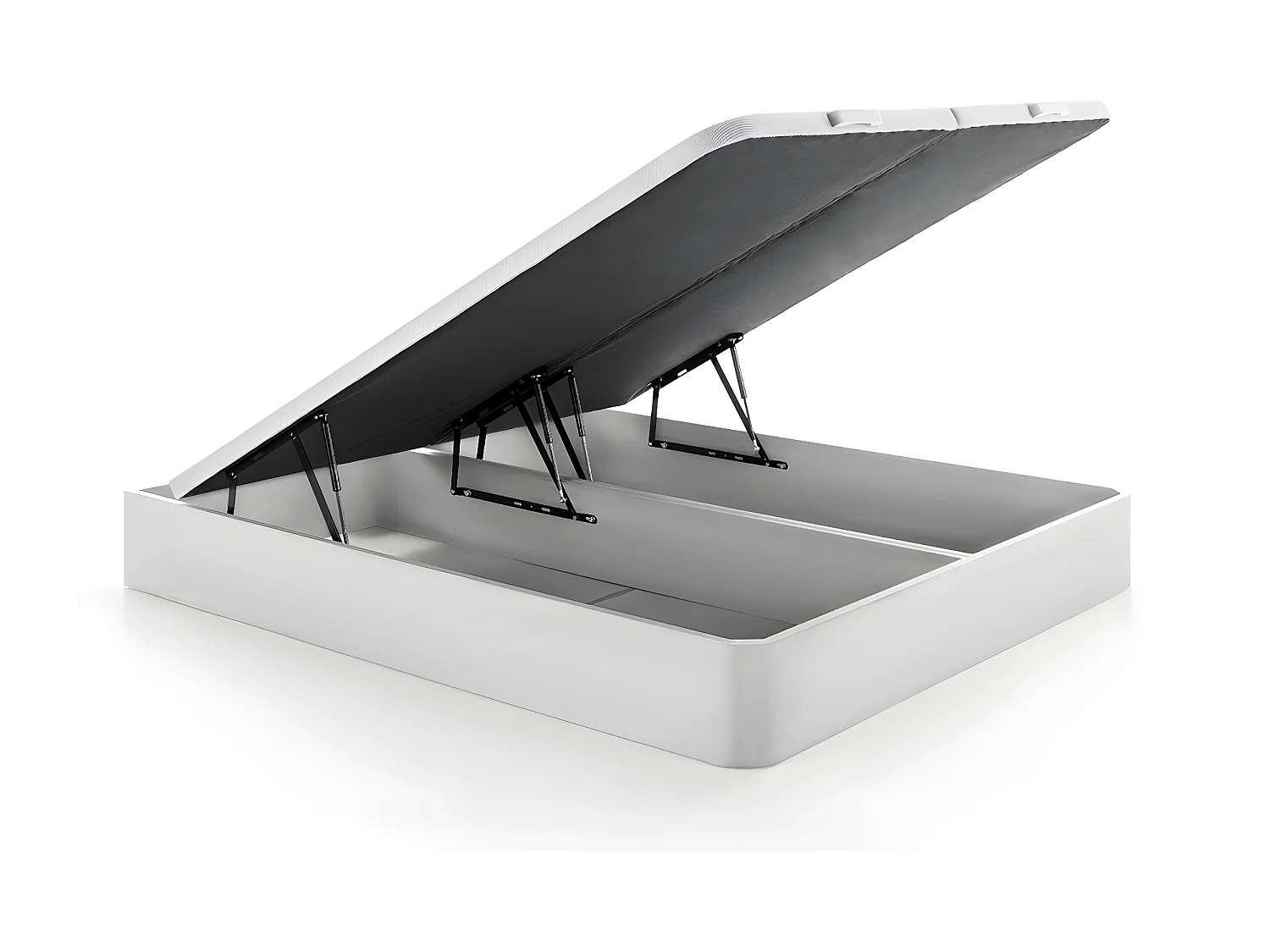 Ensemble 180 x 200 cm sommier coffre blanc + matelas hybride anti-feu ressorts ensachés 7 zones et mémoire de forme ép.29cm - SIVA de YSMÉE