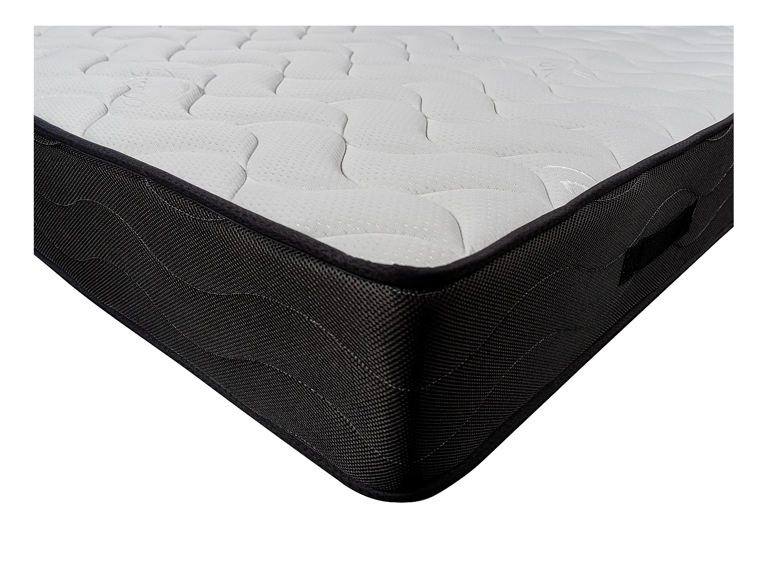 Set aus Bettgestell mit Bettkasten + Matratze - 180 x 200 cm - 7-Zonen-Taschenfederkern & Memory Schaum - Stärke 24 cm - Weiß - MERISI von YSMÉE