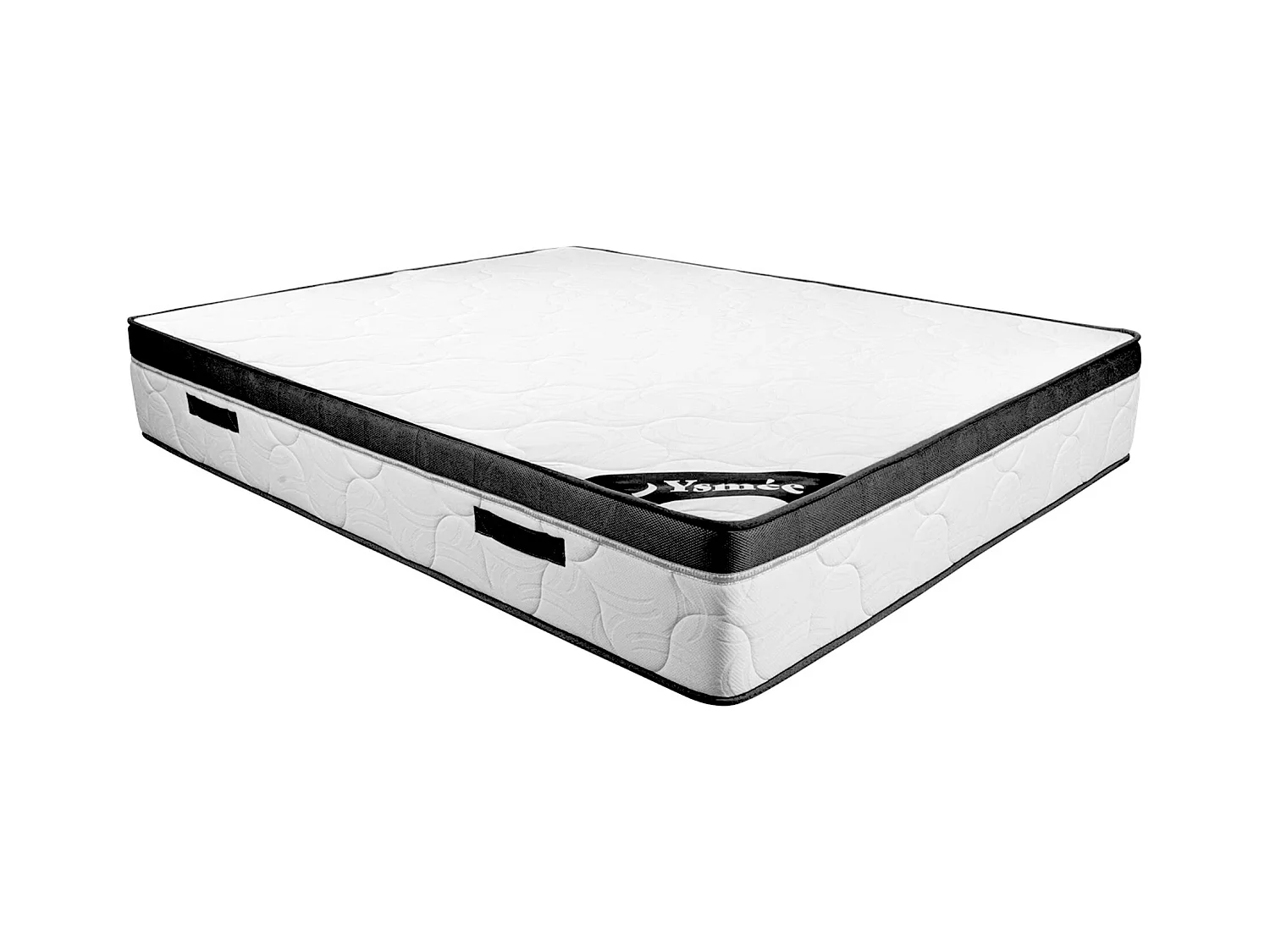 Conjunto somier canapé natural claro + colchón espuma prof. 30cm - 180 x 200 cm - SOLAK de YSMÉE