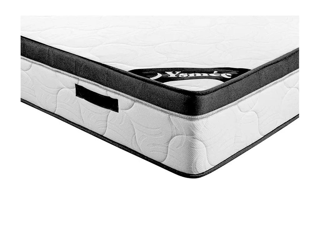 Conjunto somier canapé natural claro + colchón espuma prof. 30cm - 180 x 200 cm - SOLAK de YSMÉE