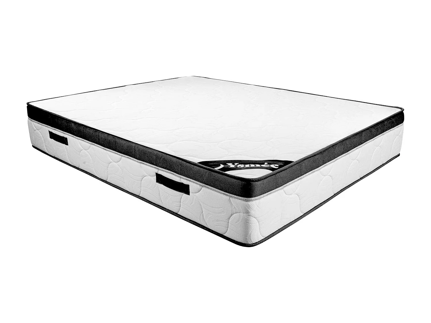 Ensemble 160 x 200 cm sommier coffre blanc + matelas mousse ép.30cm - SOLAK de YSMÉE