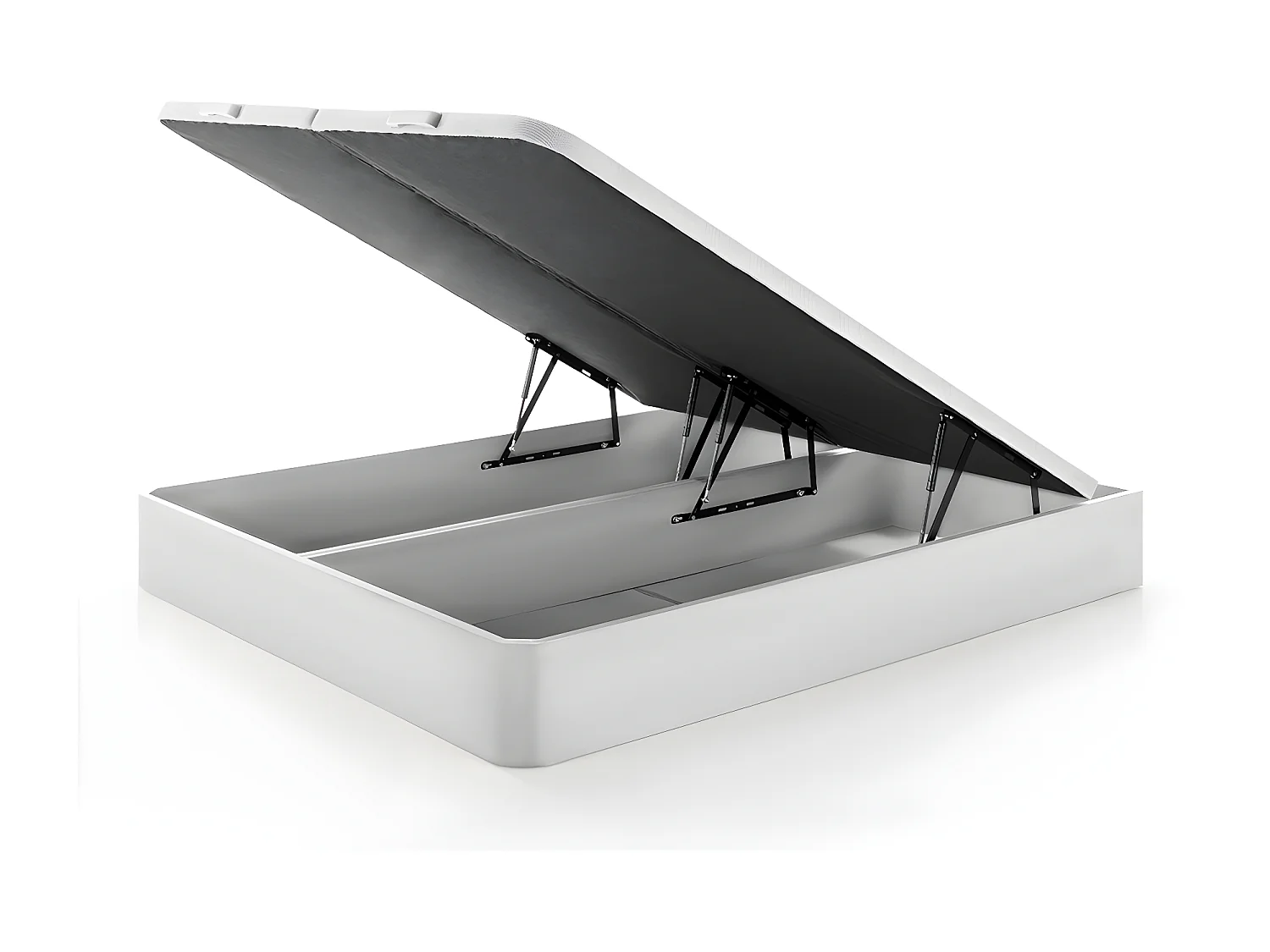 Set 180 x 200 cm bedbodem met opbergruimte, wit + matras van schuim van 30 cm dik - SOLAK van YSMÉE