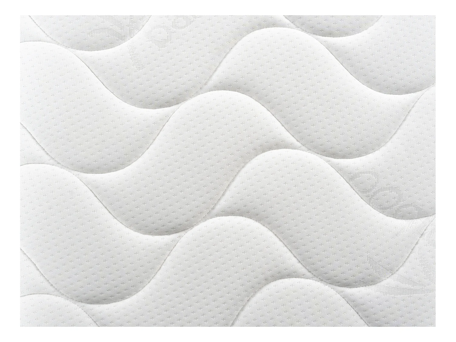 Ensemble 160 x 200 cm sommier coffre blanc + matelas mousse et coutil bambou ép.25cm - BERENDI de NATUREA