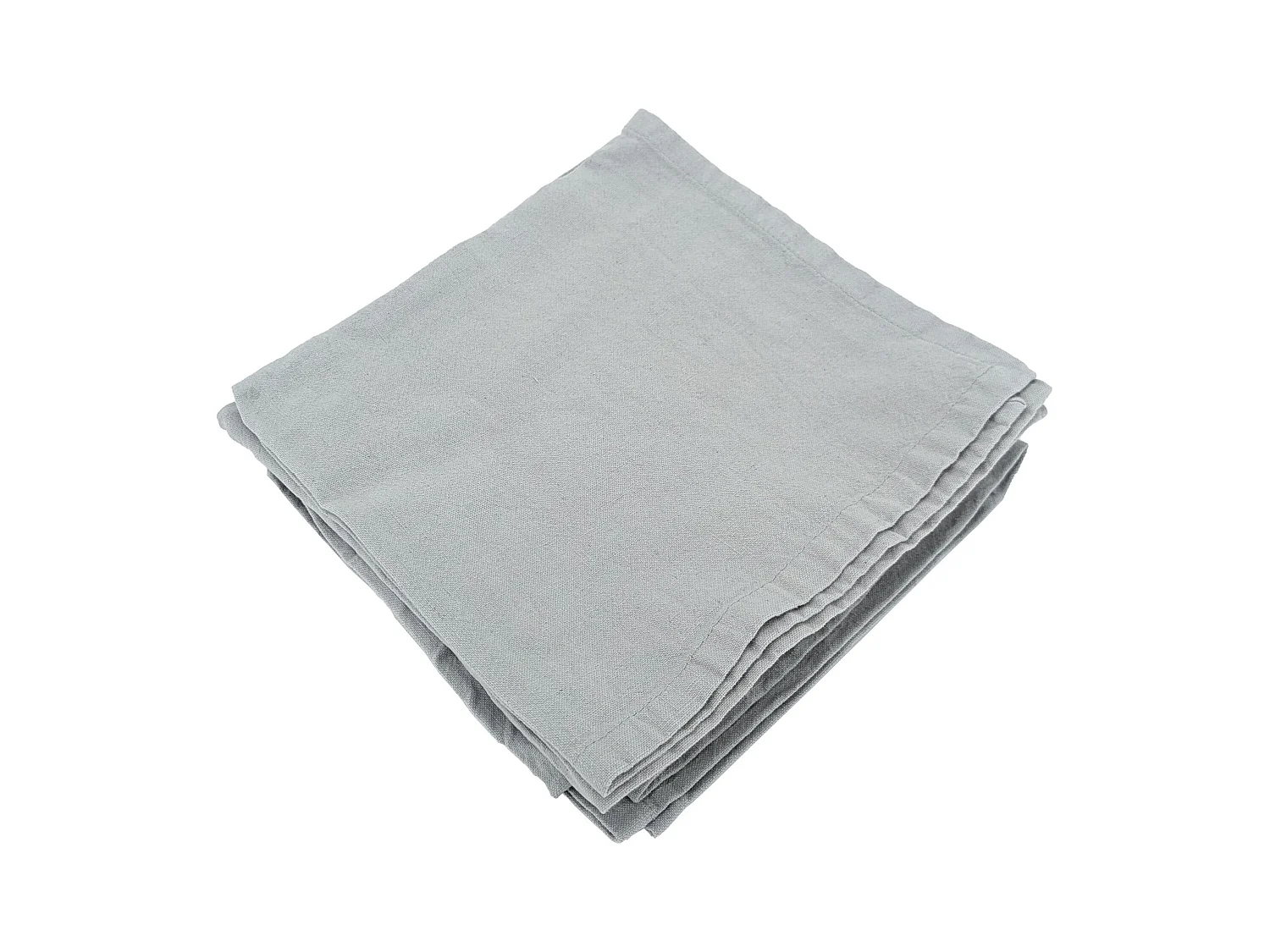 Lot de 6 serviettes de table 40x40 cm collection MATTIS vert lichen