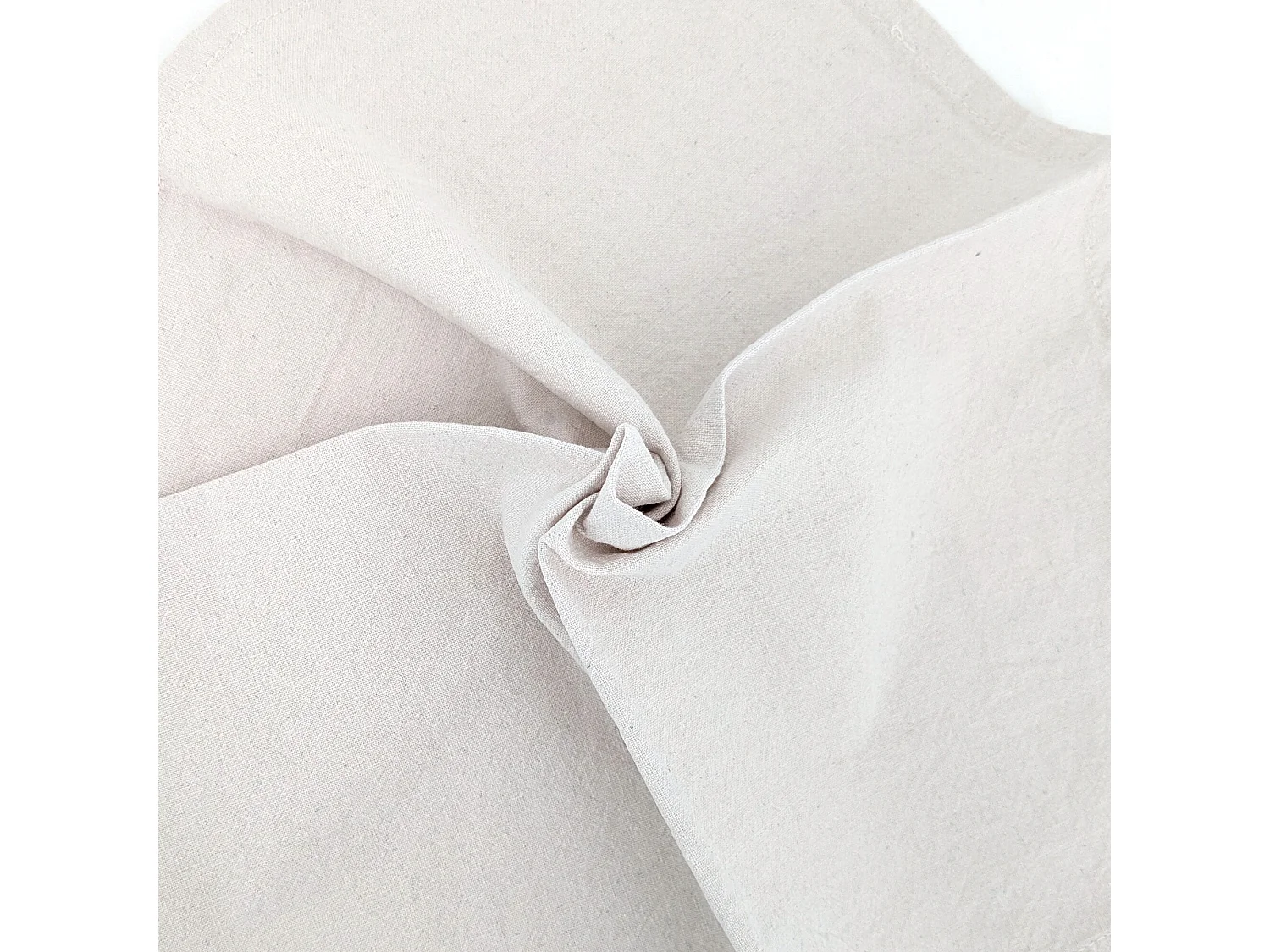 Lot de 6 serviettes de table 40x40 cm collection MATTIS beige naturel