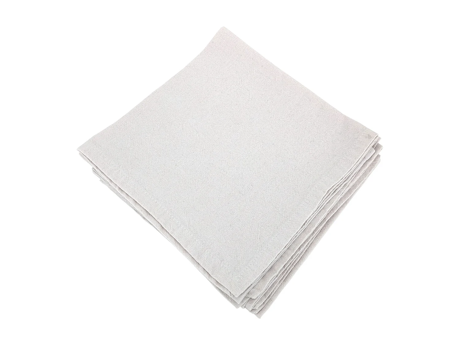 Lot de 6 serviettes de table 40x40 cm collection MATTIS beige naturel