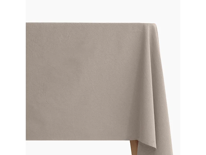 Nappe rectangulaire lin et coton 170X350 cm MATTIS beige naturel