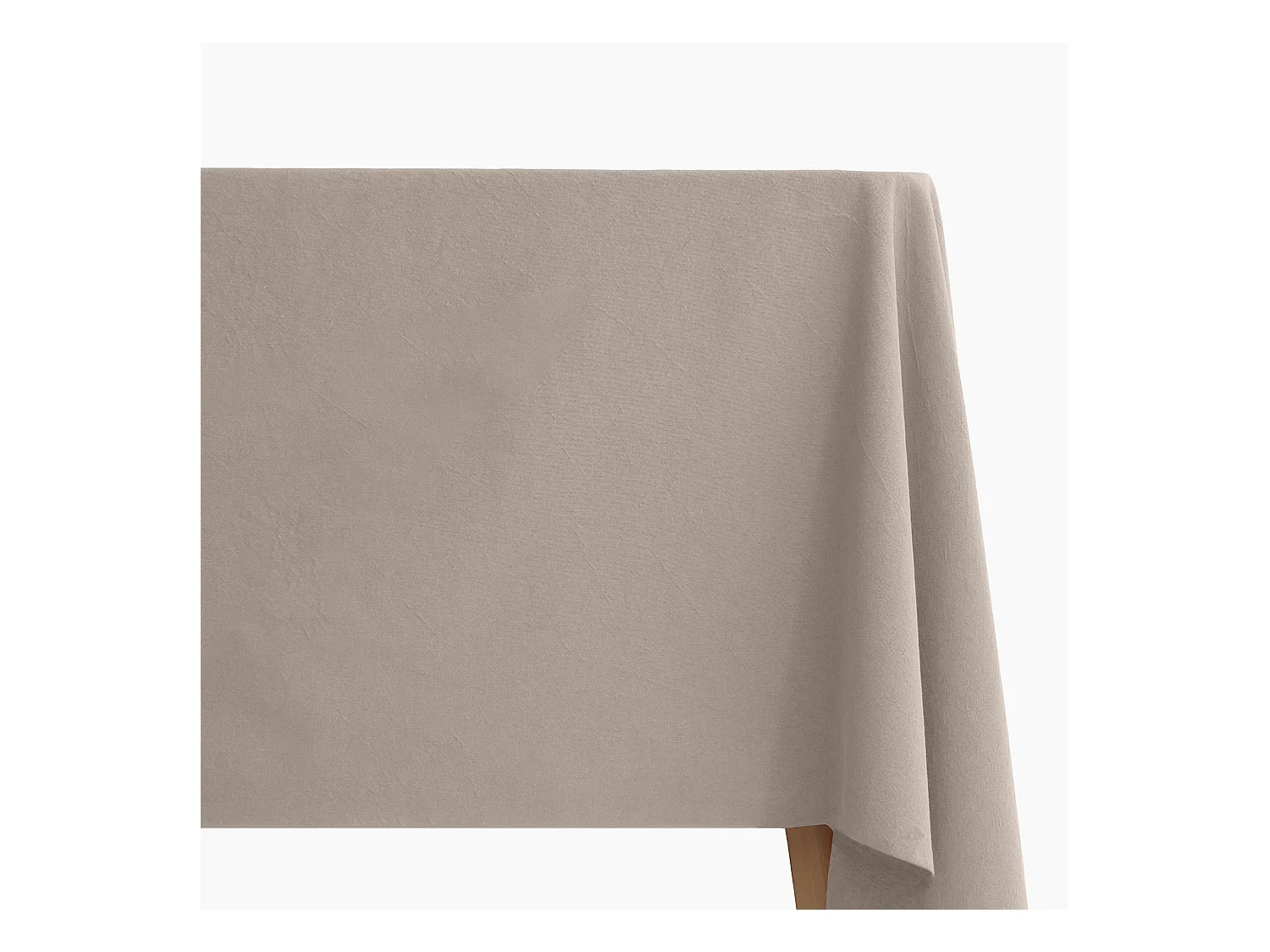 Nappe carrée en lin et coton 170x170 cm MATTIS beige naturel