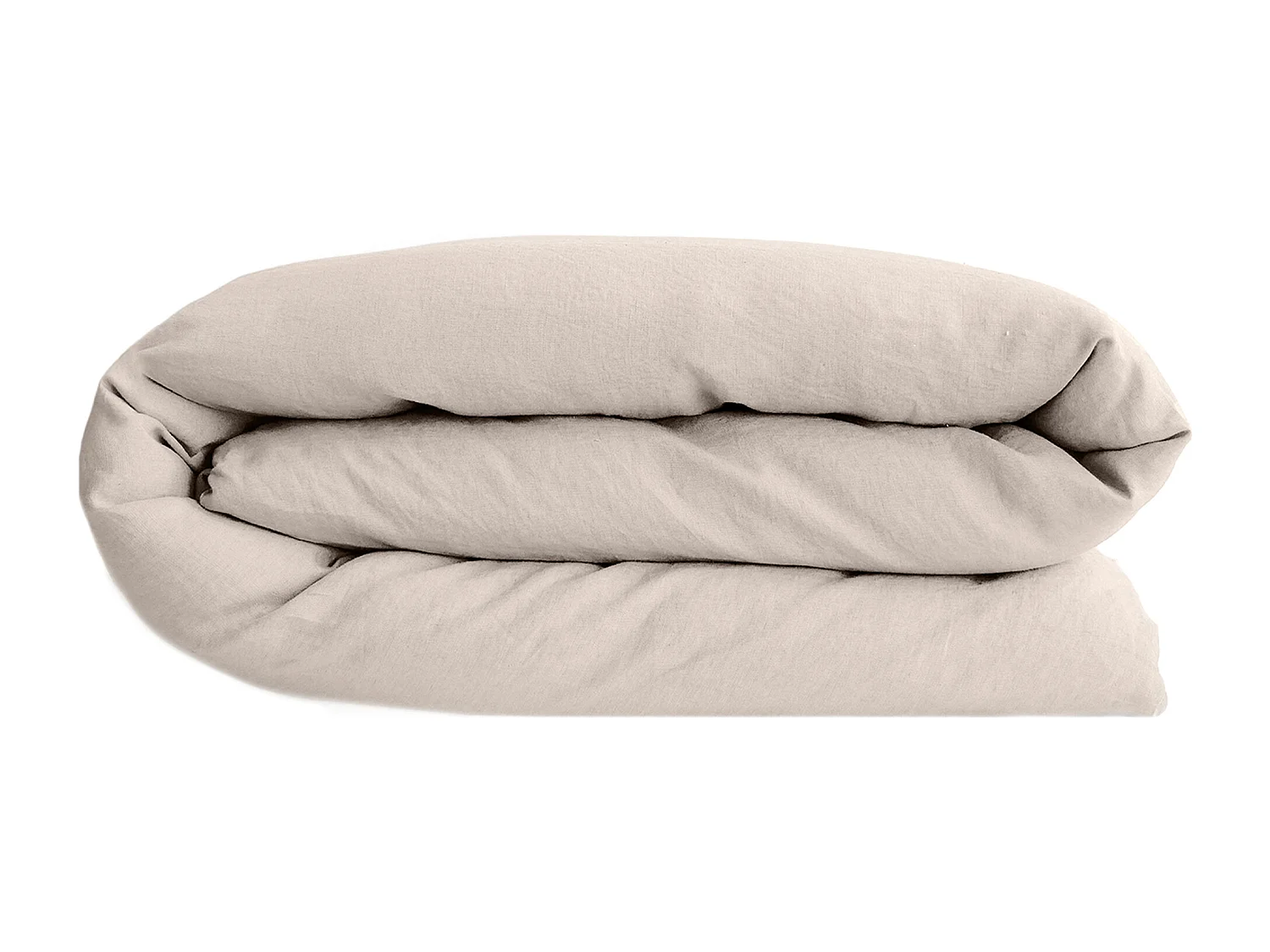 Housse de couette lin et coton 260x240 cm collection OPERA beige naturel