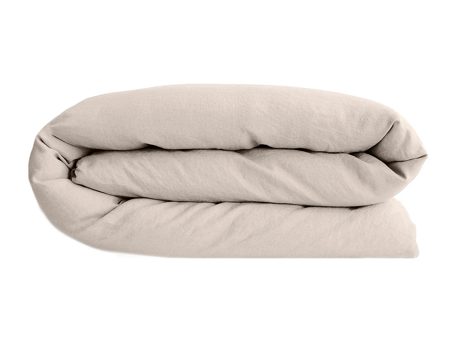 Housse de couette lin et coton 280x240 cm collection OPERA beige naturel