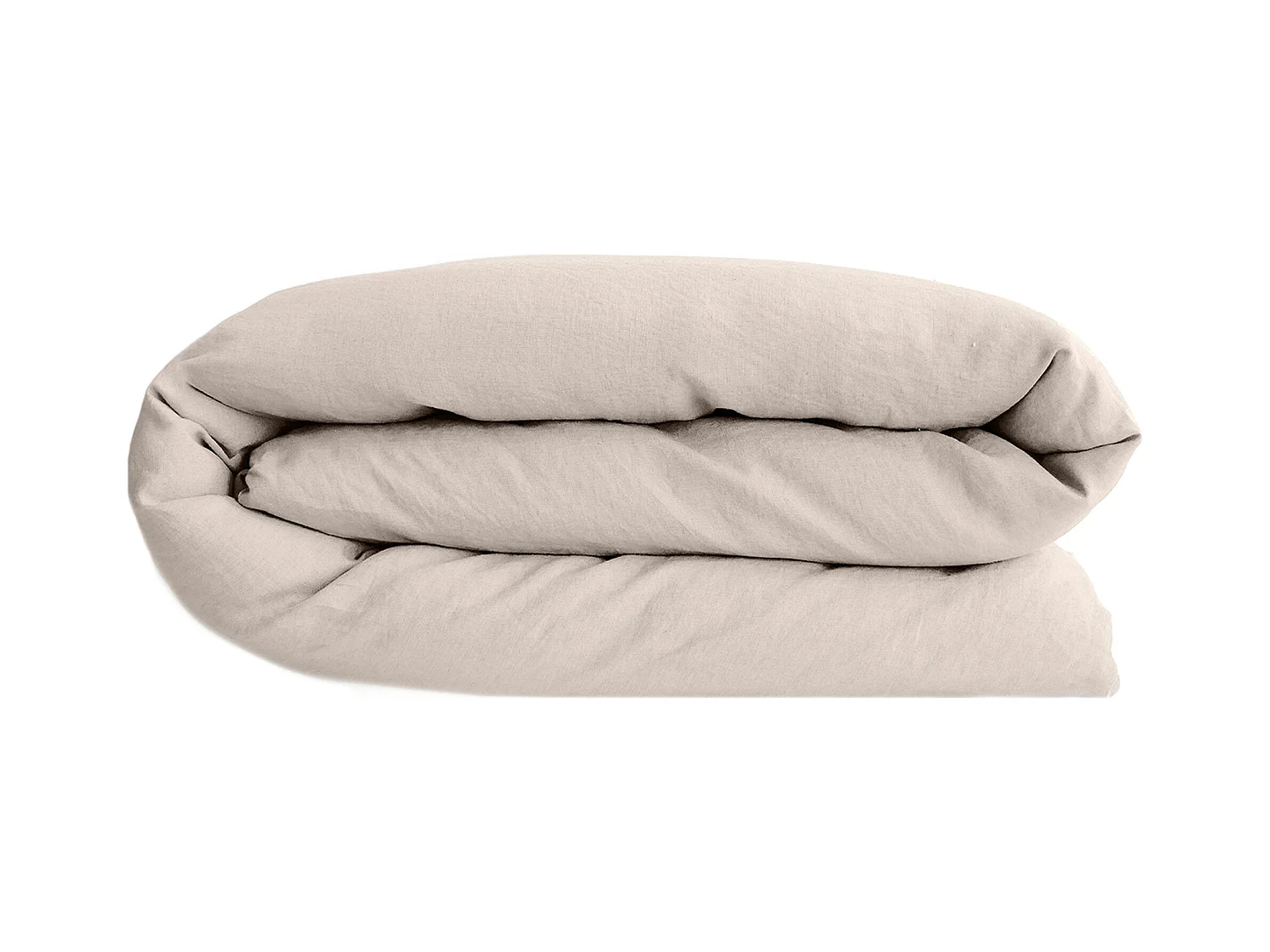 Housse de couette lin et coton 280x240 cm collection OPERA beige naturel