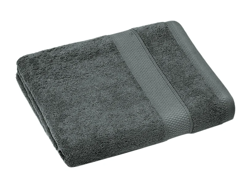 Serviette de toilette coton 550 g/m2 50x90 cm NAÏA gris Anthracite