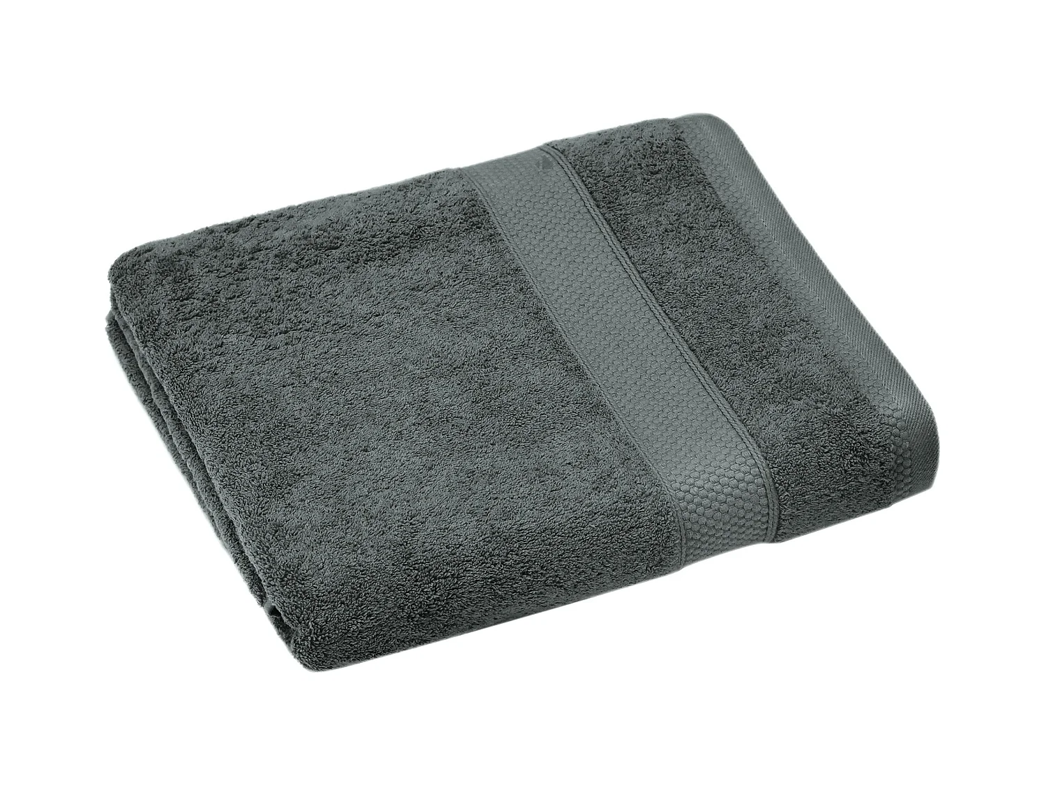 Serviette de toilette coton 550 g/m2 50x90 cm NAÏA gris Anthracite