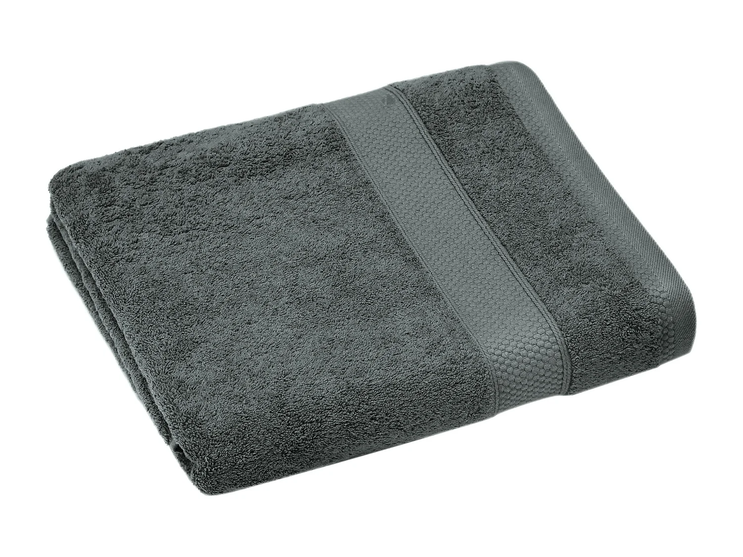 Serviette de toilette coton 550 g/m2 50x90 cm NAÏA gris Anthracite