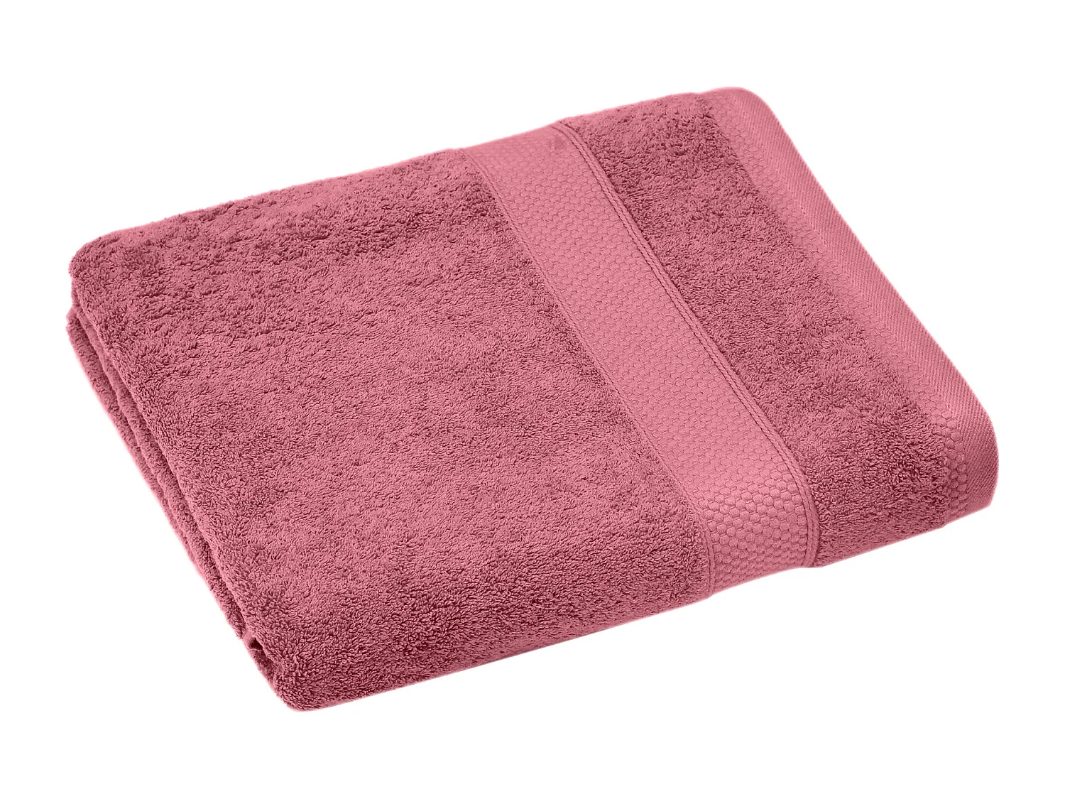 Serviette de toilette coton 550 g/m2 50x90 cm NAÏA rose Bois de rose