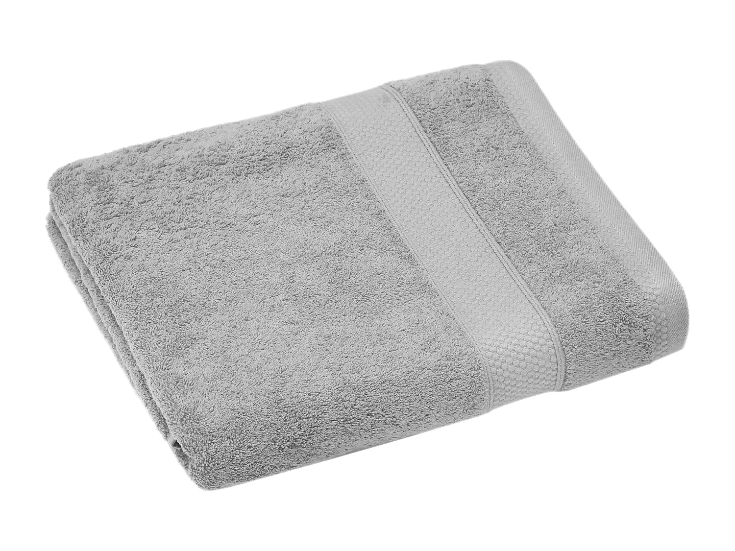 Serviette de toilette coton 550 g/m2 50x90 cm NAÏA gris Perle