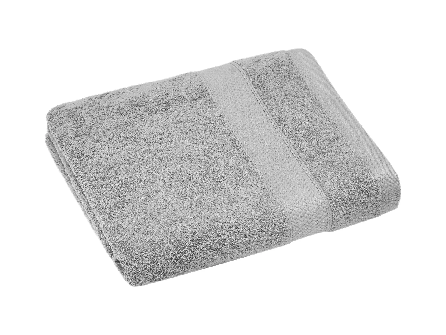 Serviette de toilette coton 550 g/m2 50x90 cm NAÏA gris Perle