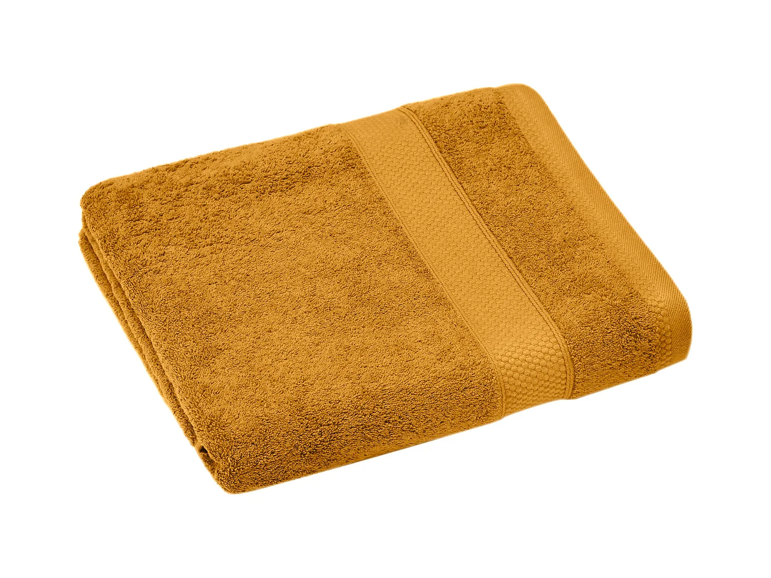 Serviette de toilette coton 550 g/m2 50x90 cm NAÏA jaune Curry