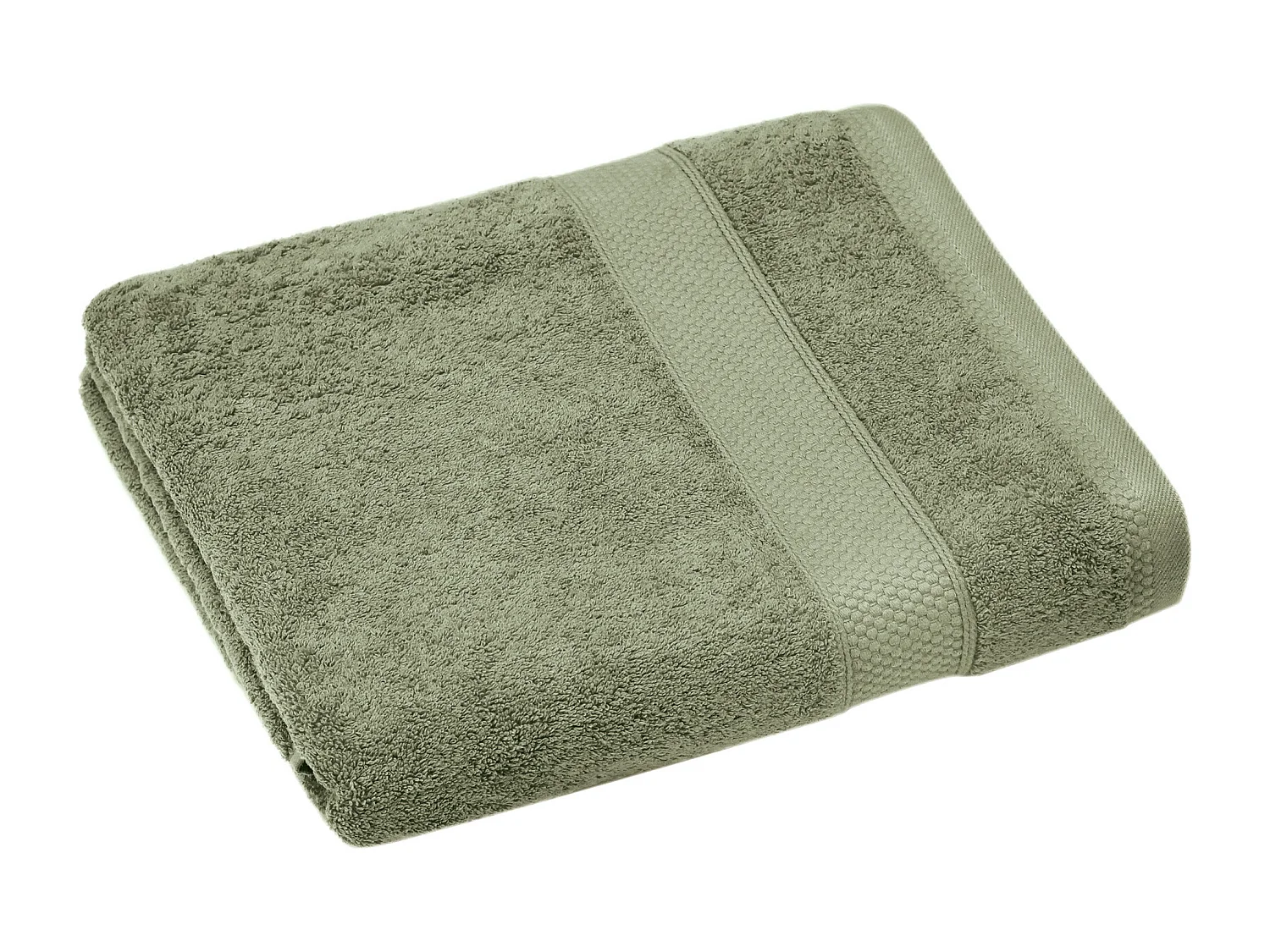 Serviette de toilette coton 550 g/m2 50x90 cm NAÏA vert Olive